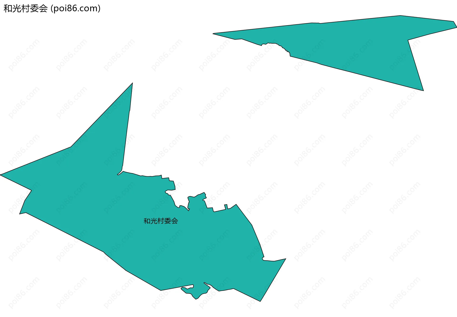 和光村委会边界地图