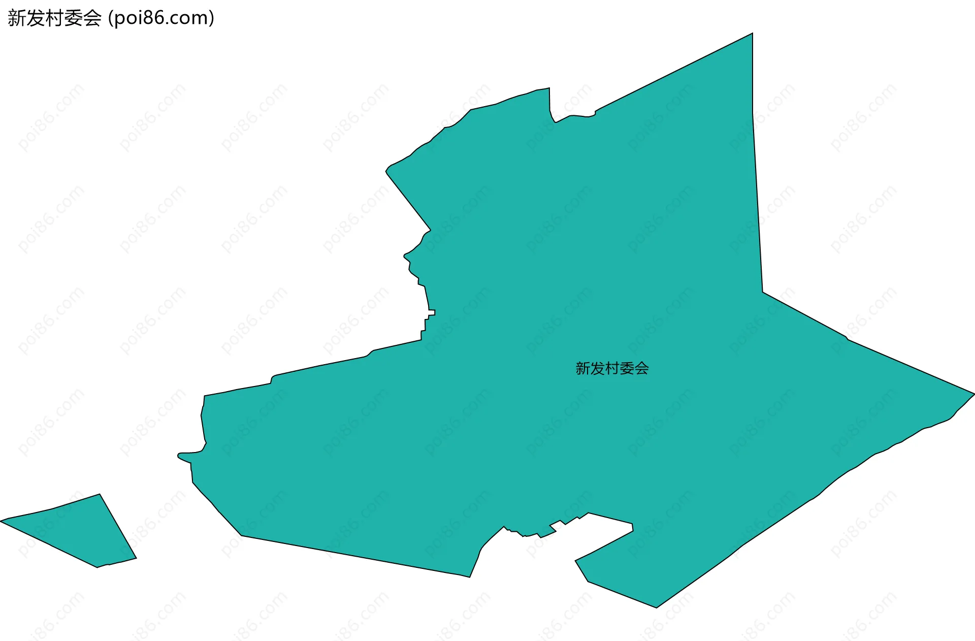 新发村委会边界地图