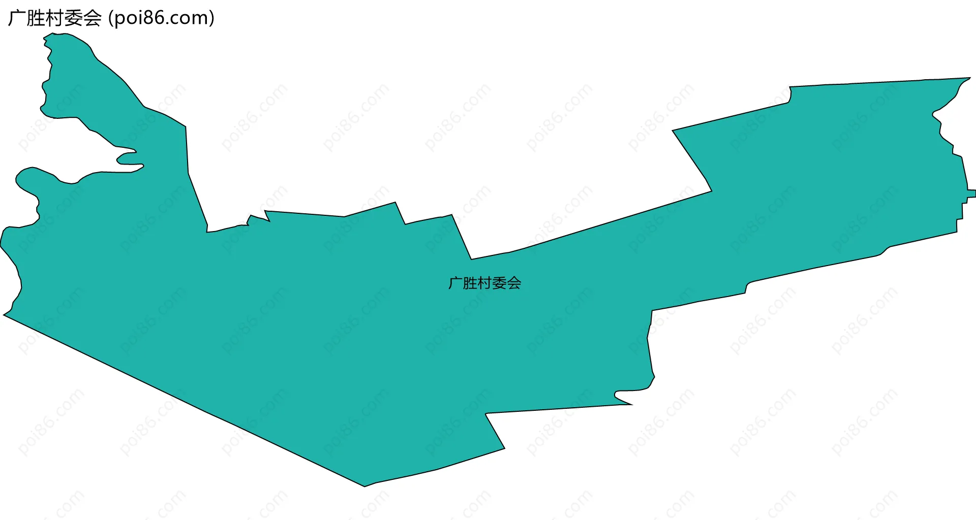 广胜村委会边界地图