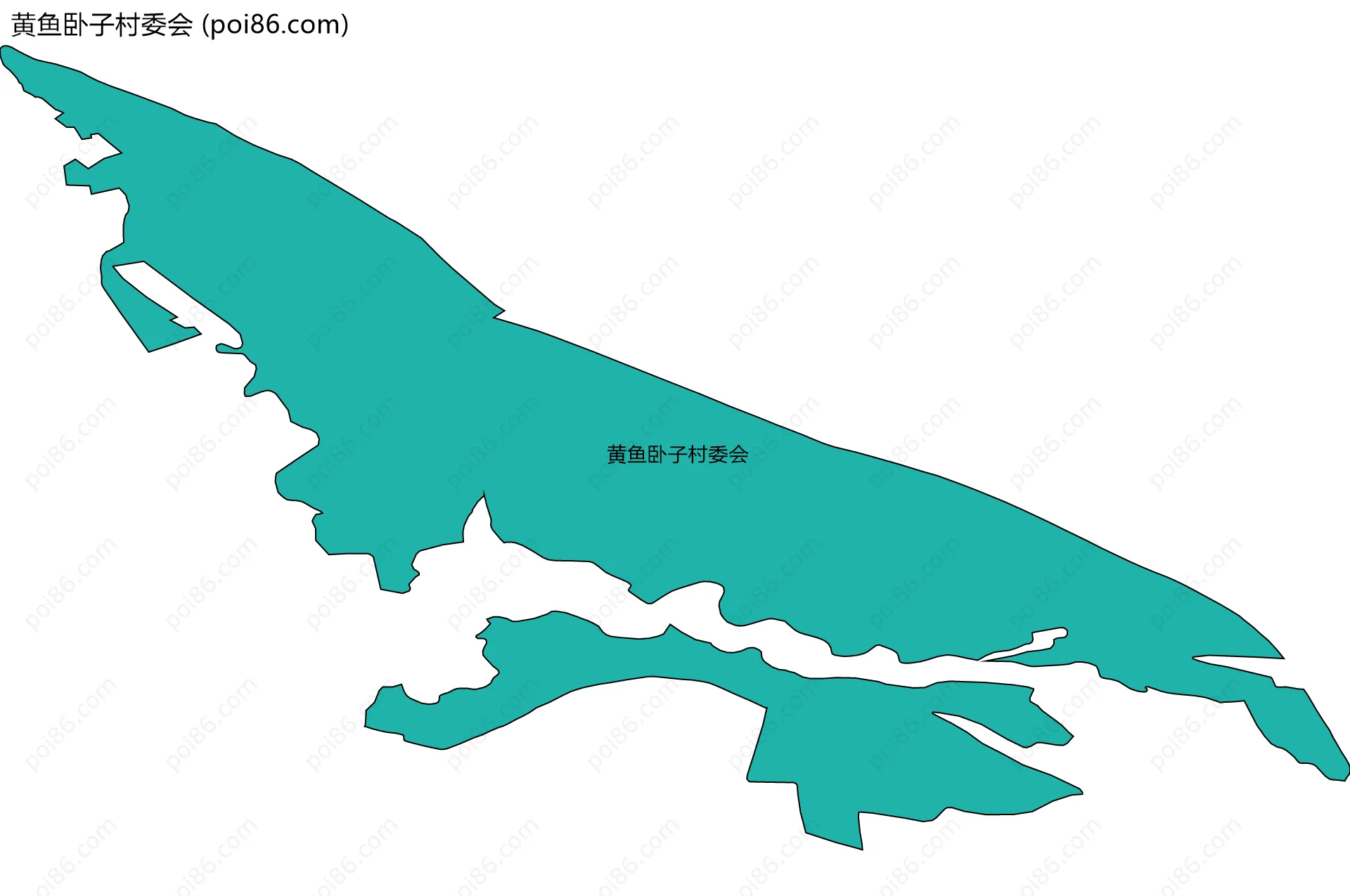 黄鱼卧子村委会边界地图