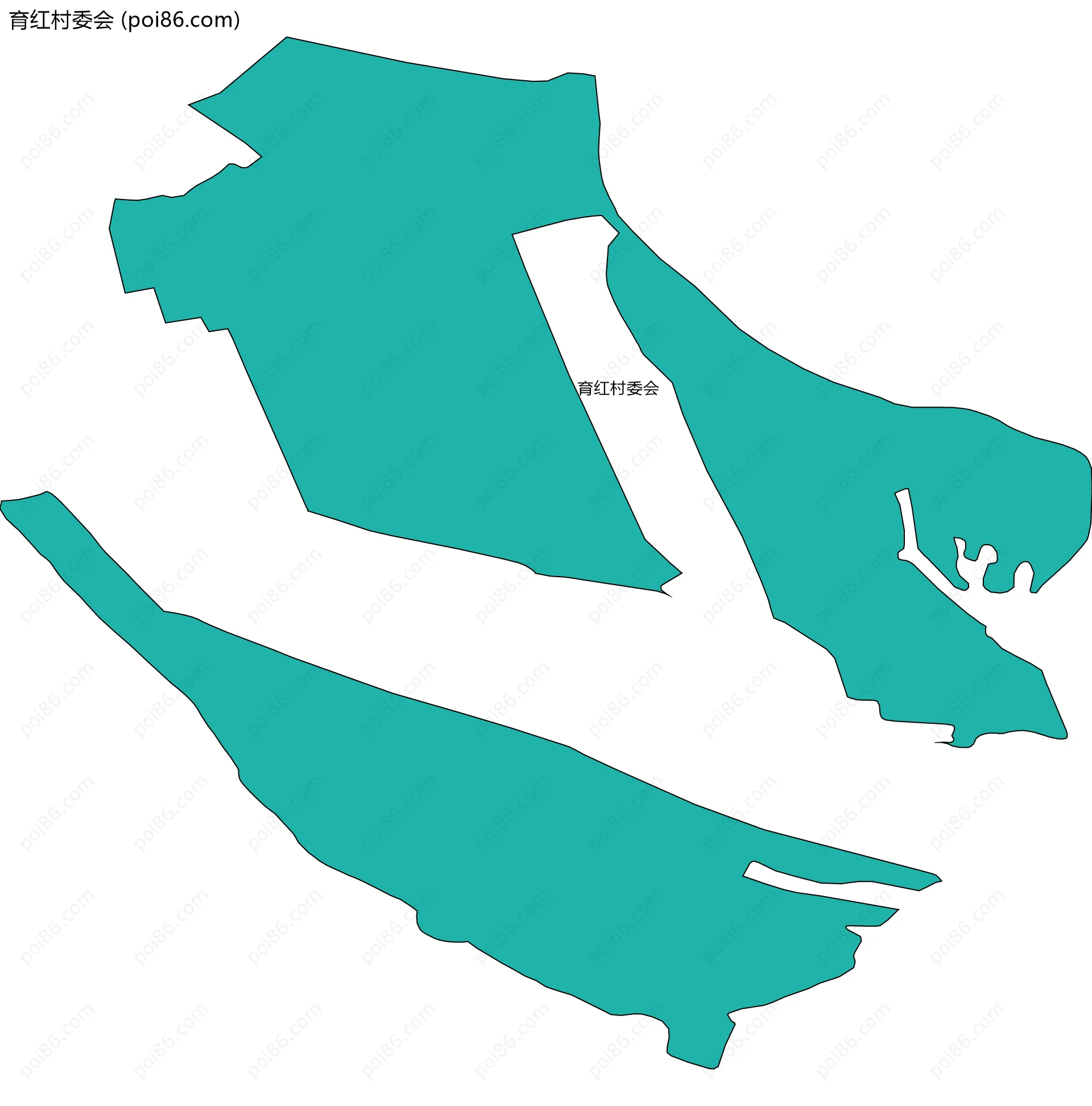 育红村委会边界地图