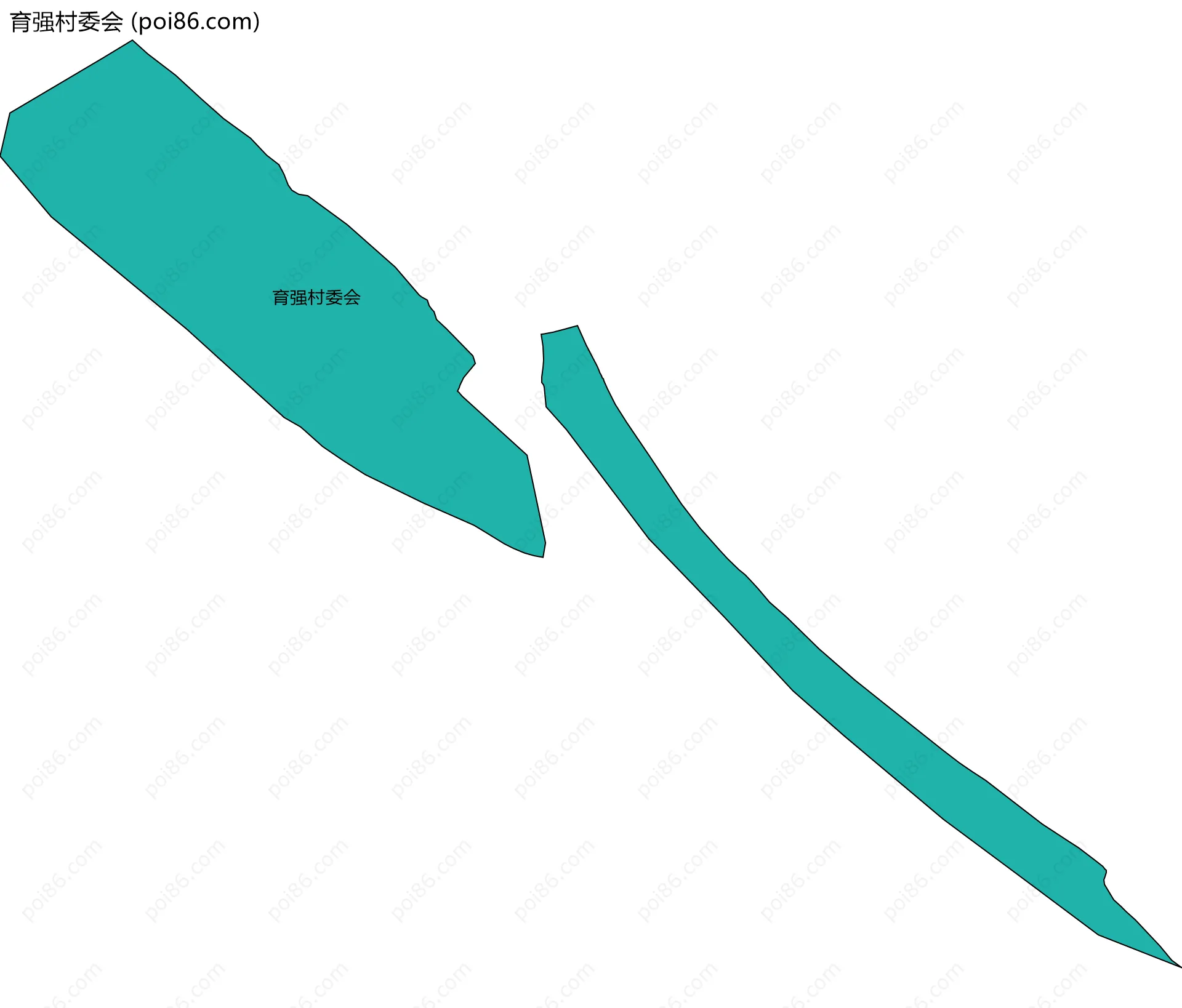 育强村委会边界地图