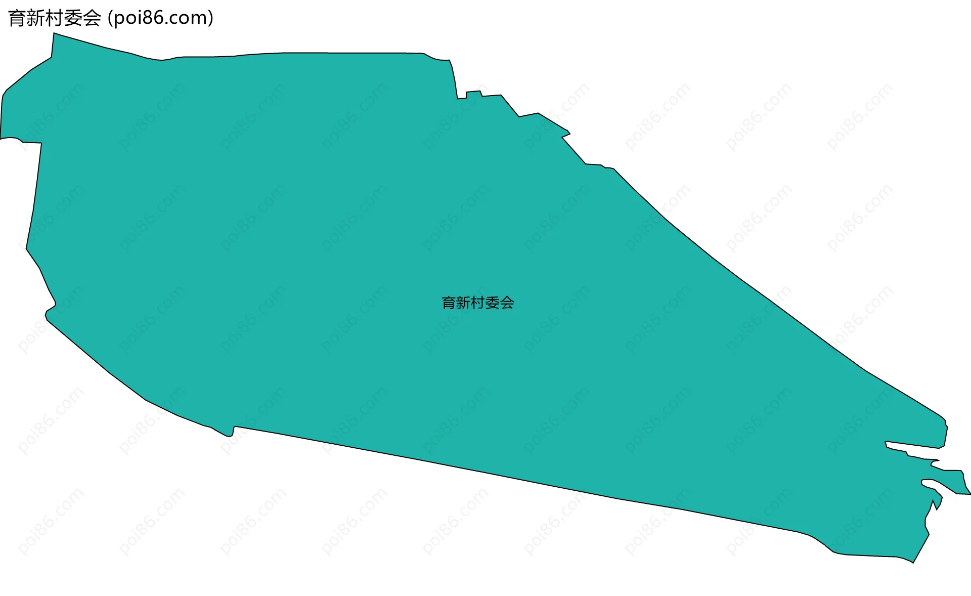 育新村委会边界地图