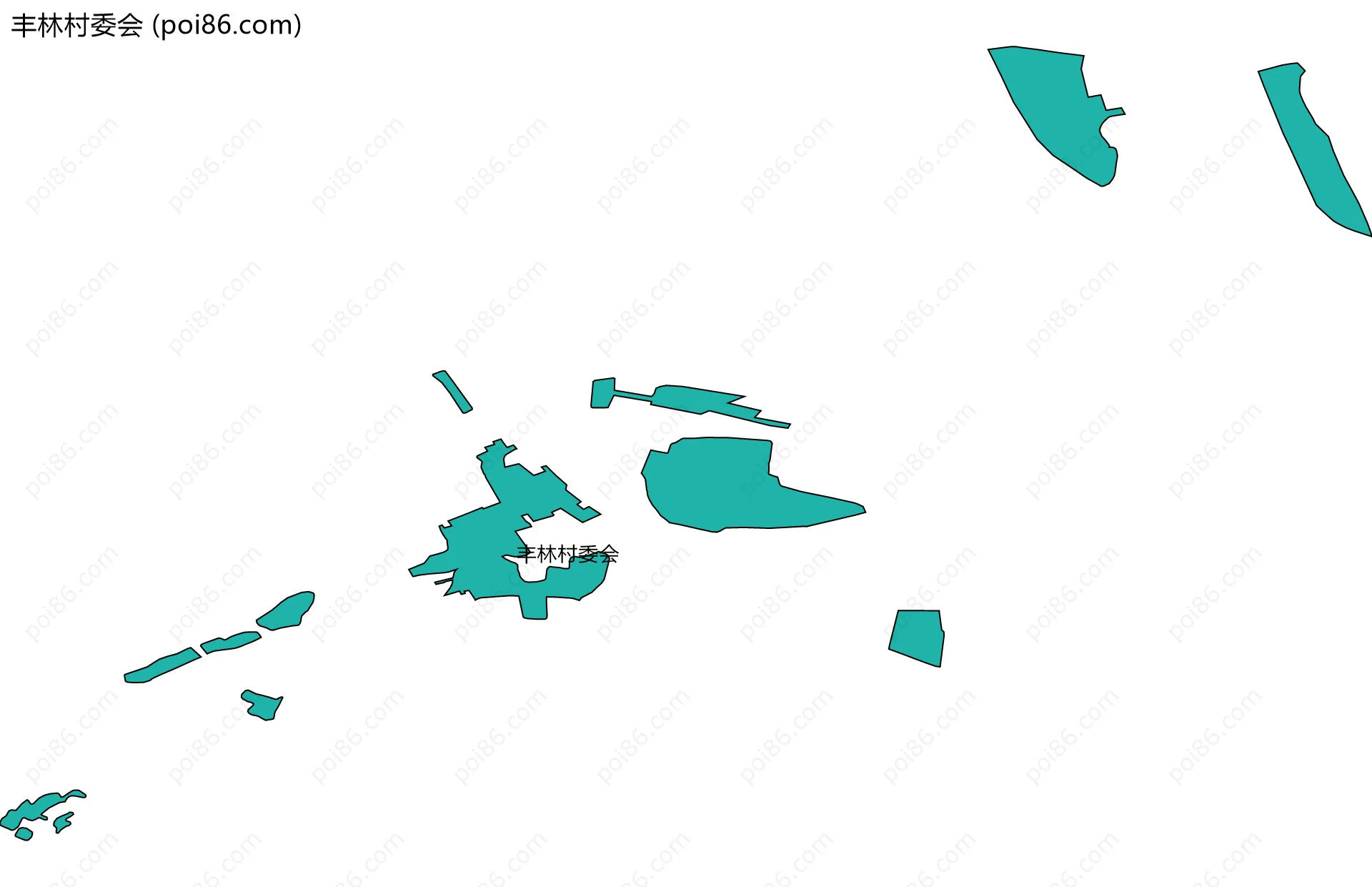 丰林村委会边界地图