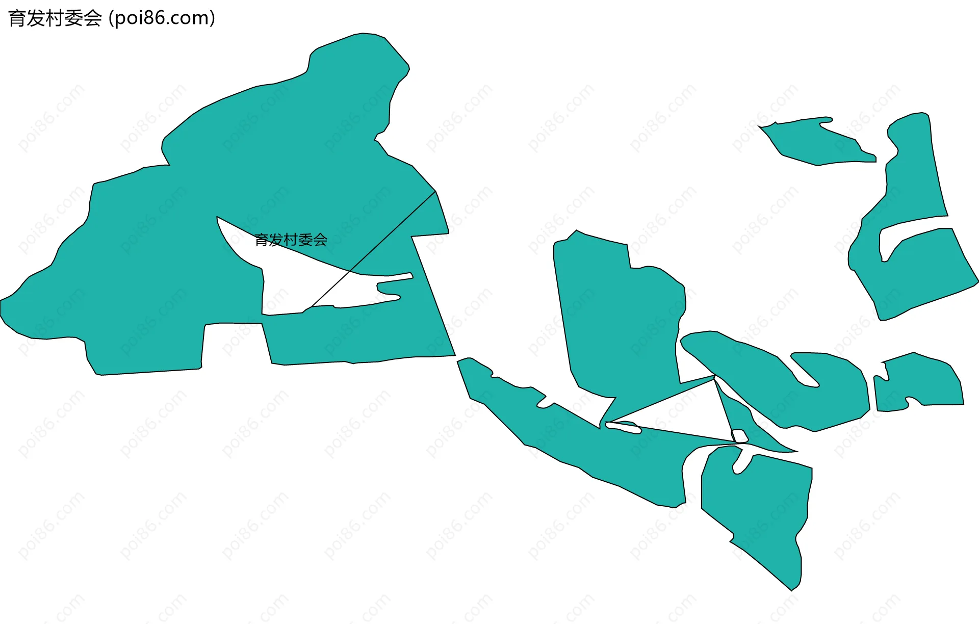 育发村委会边界地图