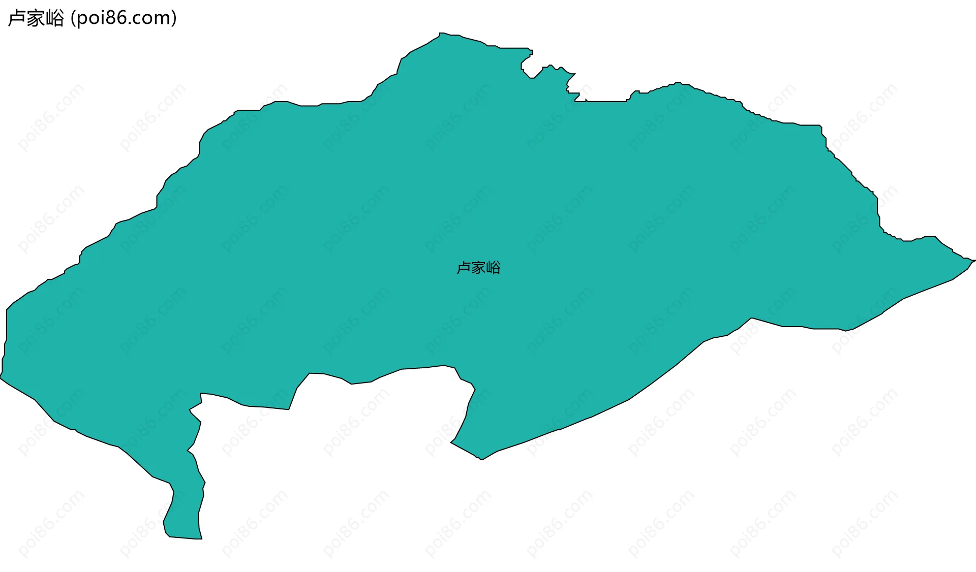 卢家峪边界地图