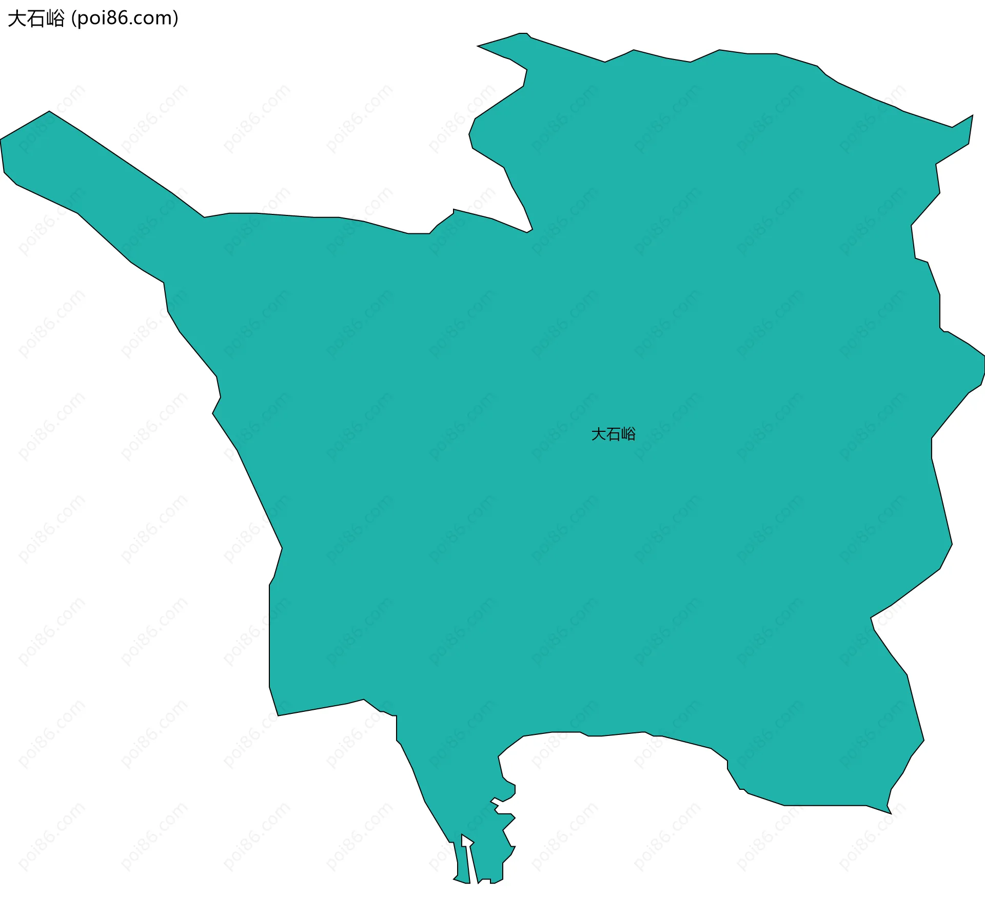 大石峪边界地图