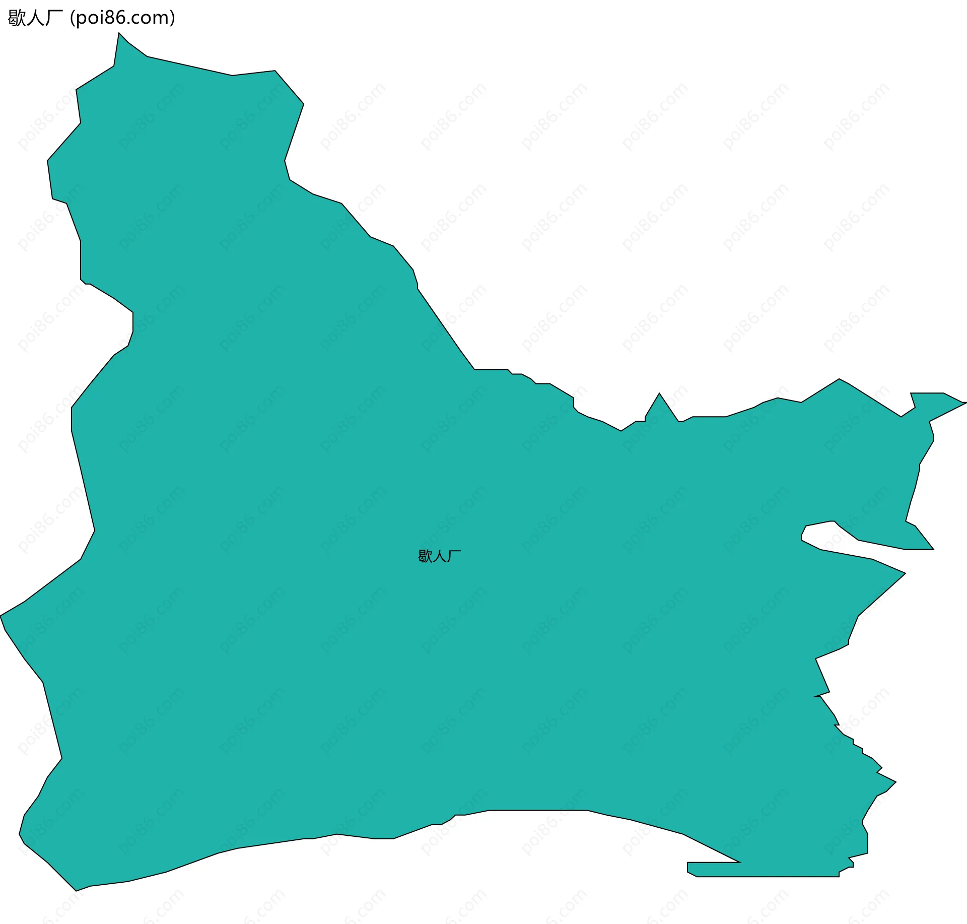歇人厂边界地图