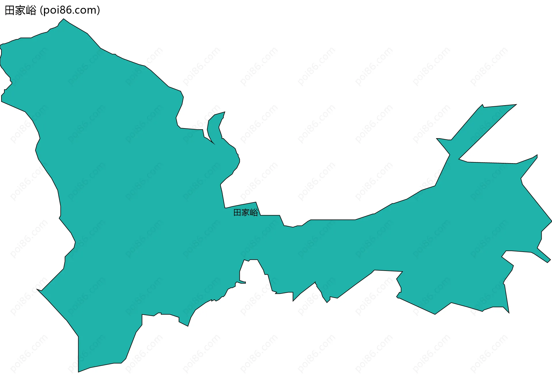 田家峪边界地图