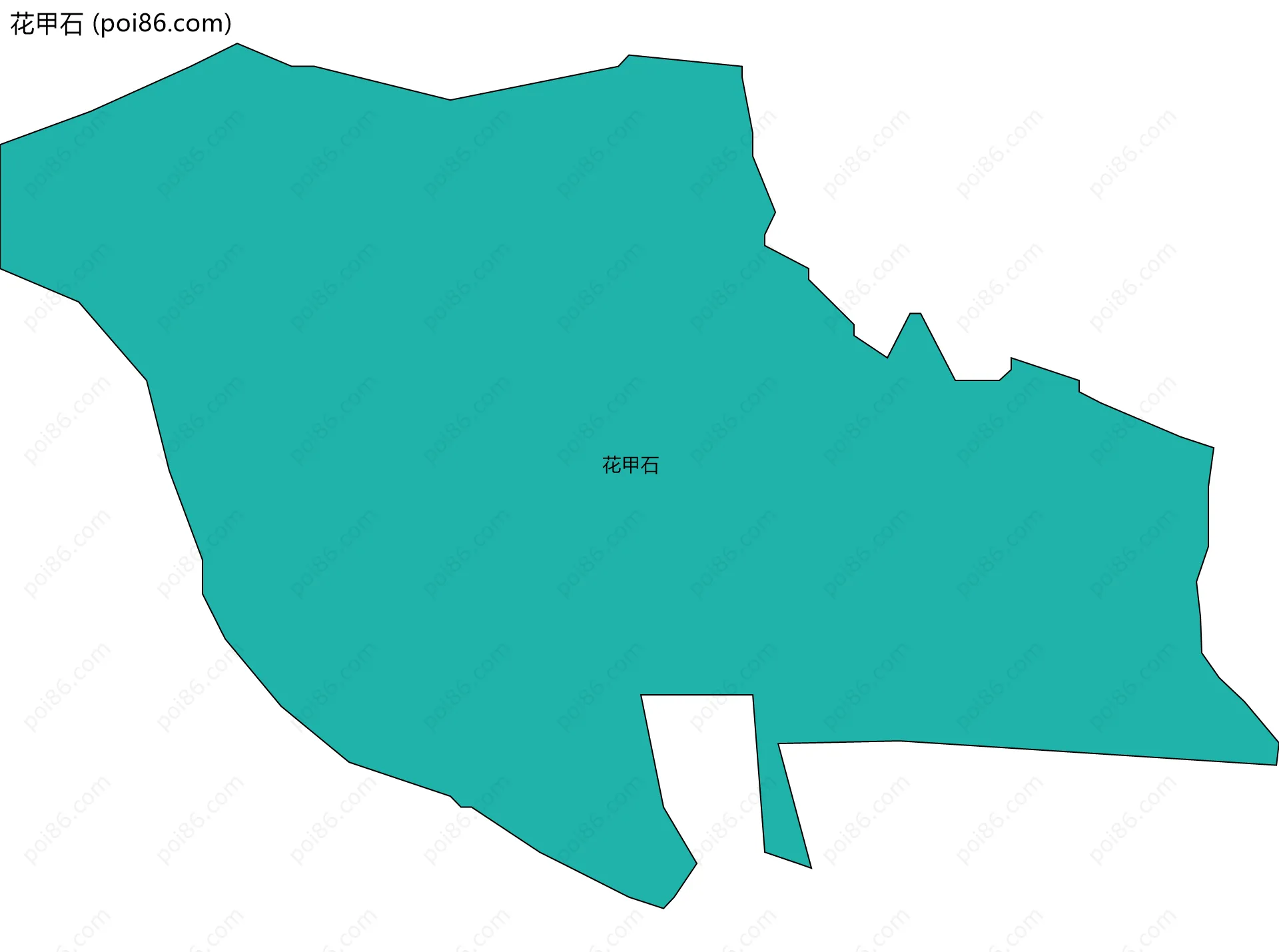 花甲石边界地图