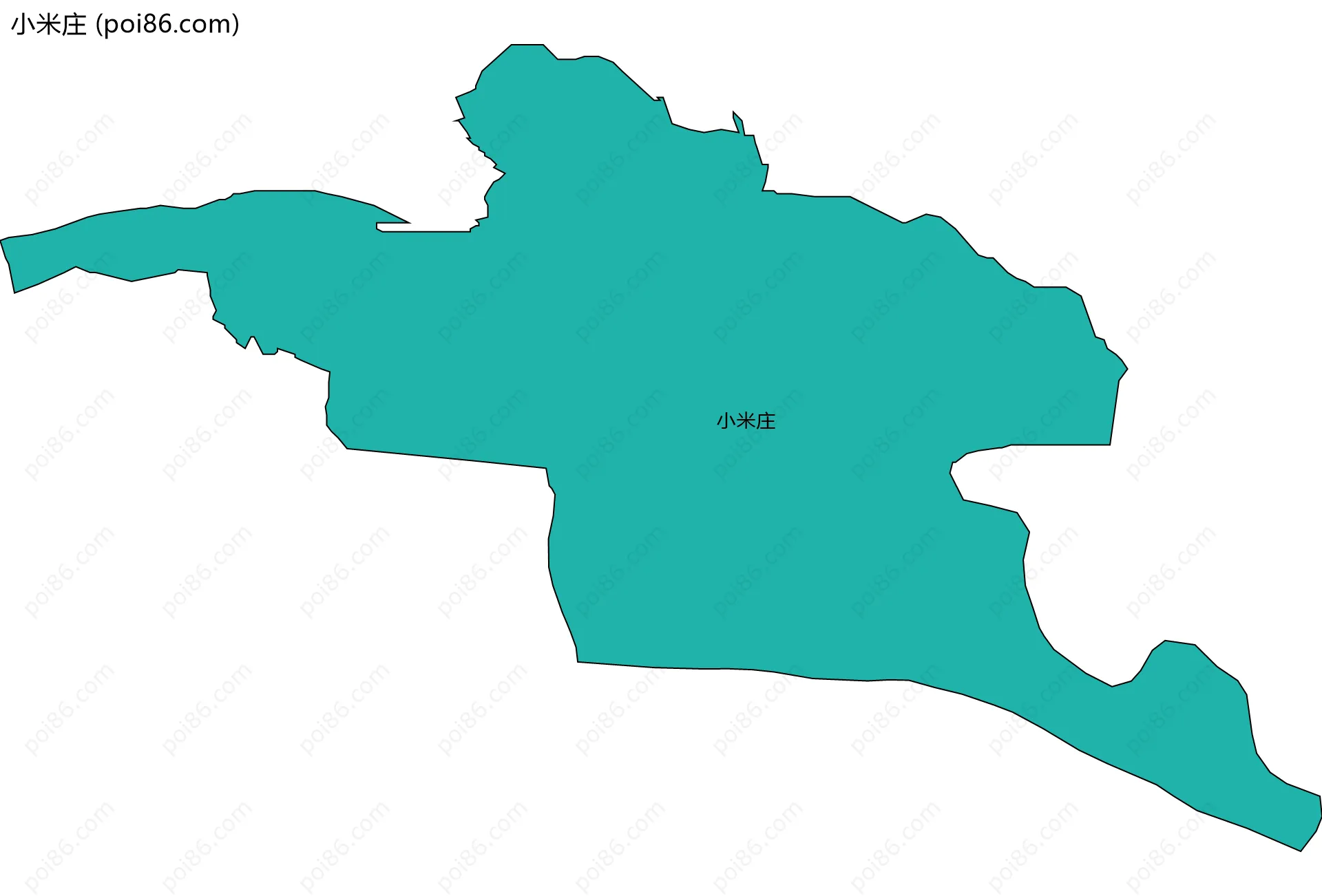 小米庄边界地图