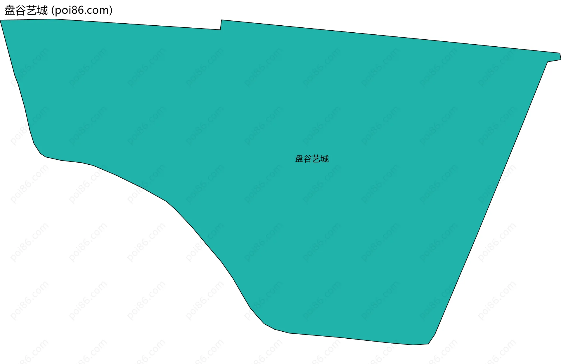 盘谷艺城边界地图