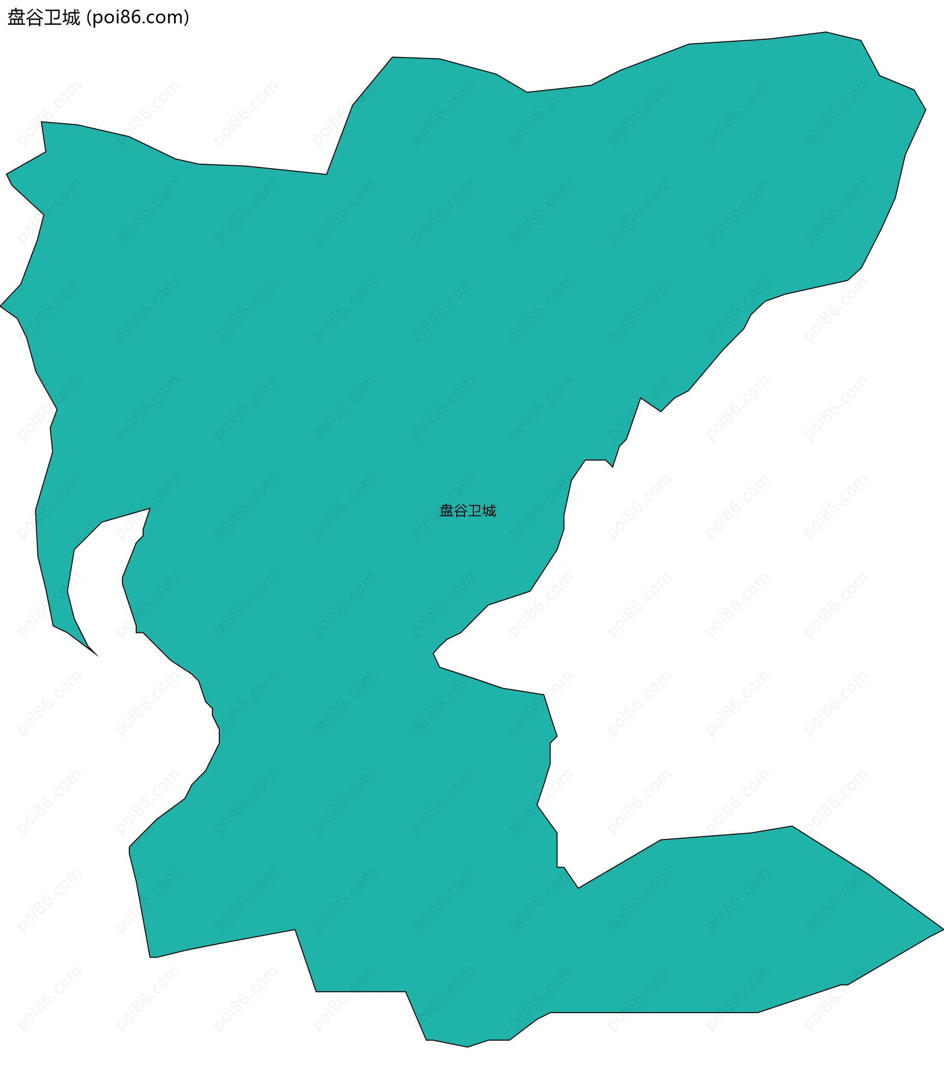 盘谷卫城边界地图
