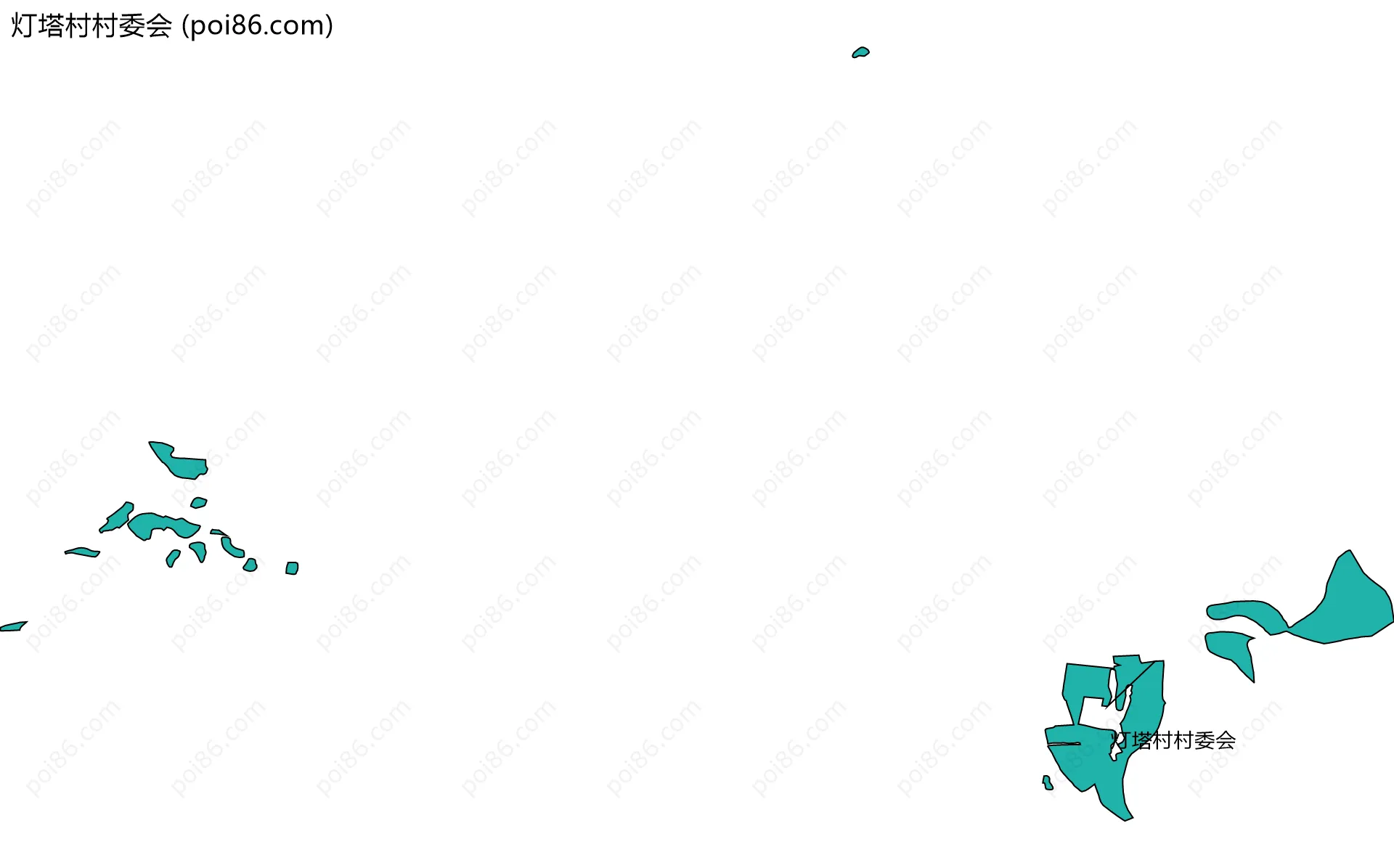 灯塔村村委会边界地图