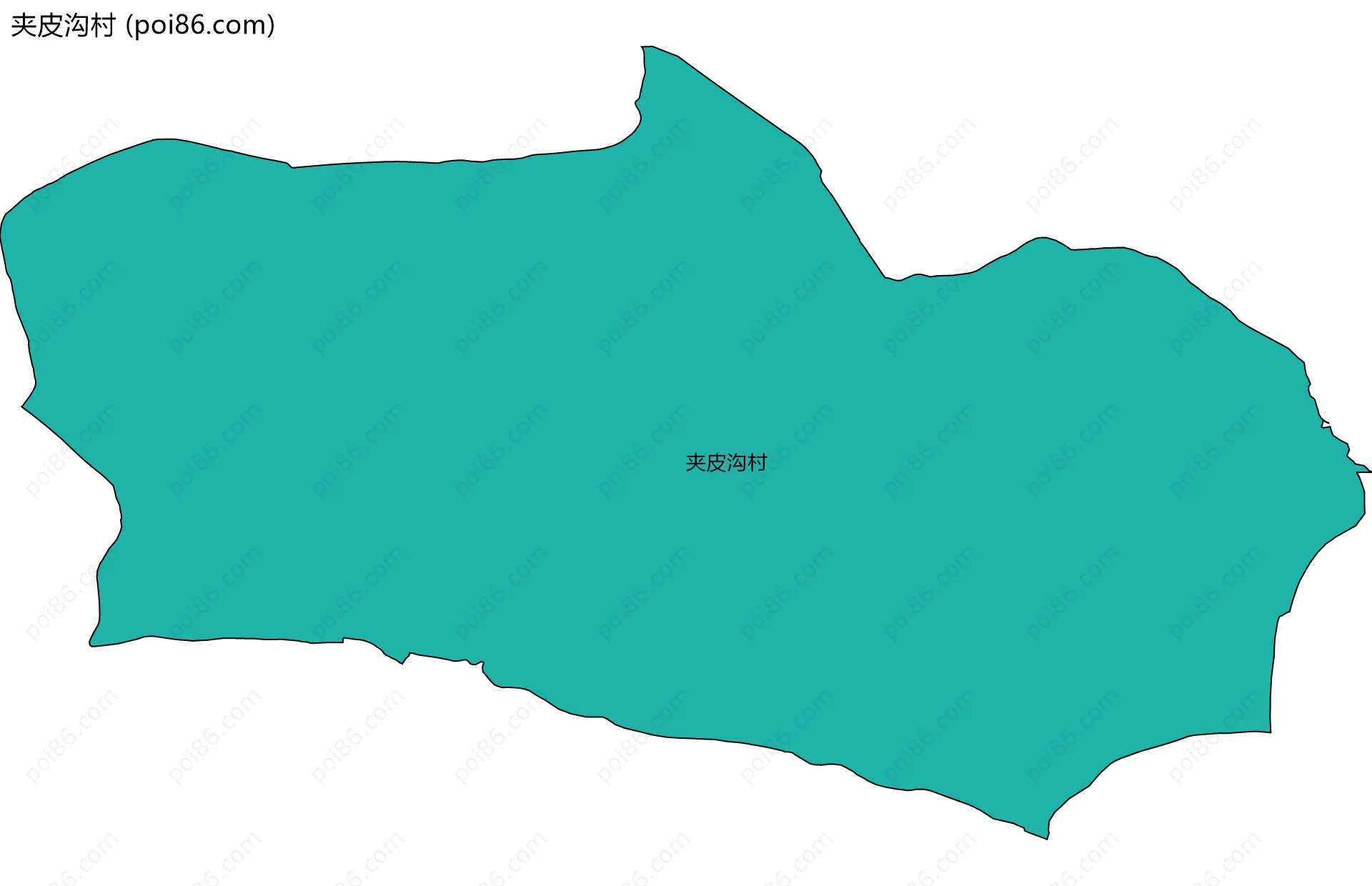 夹皮沟村边界地图