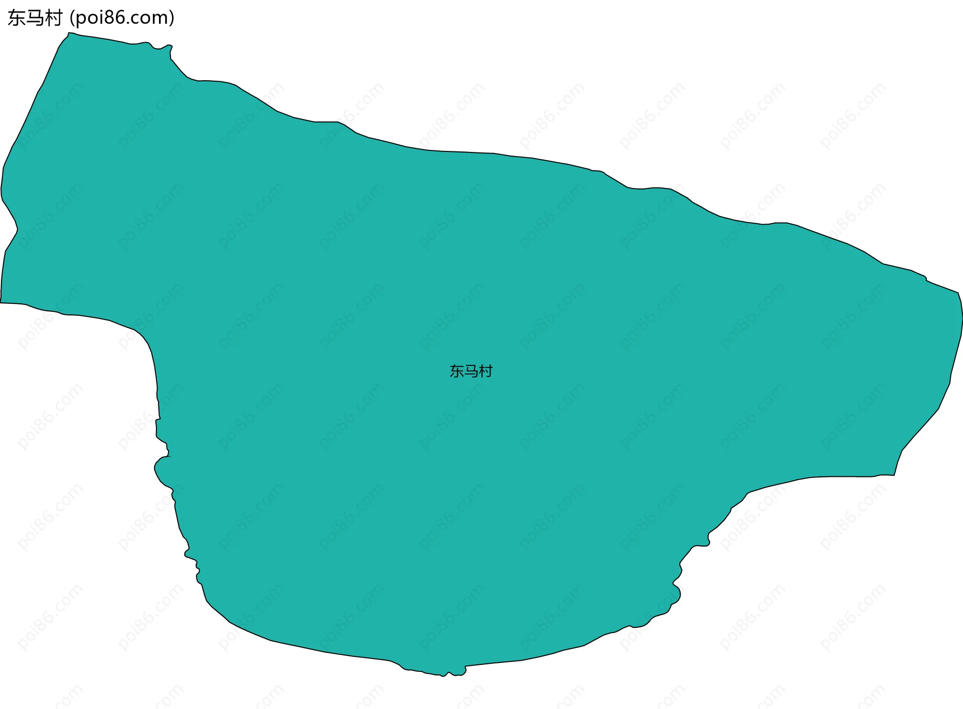 东马村边界地图