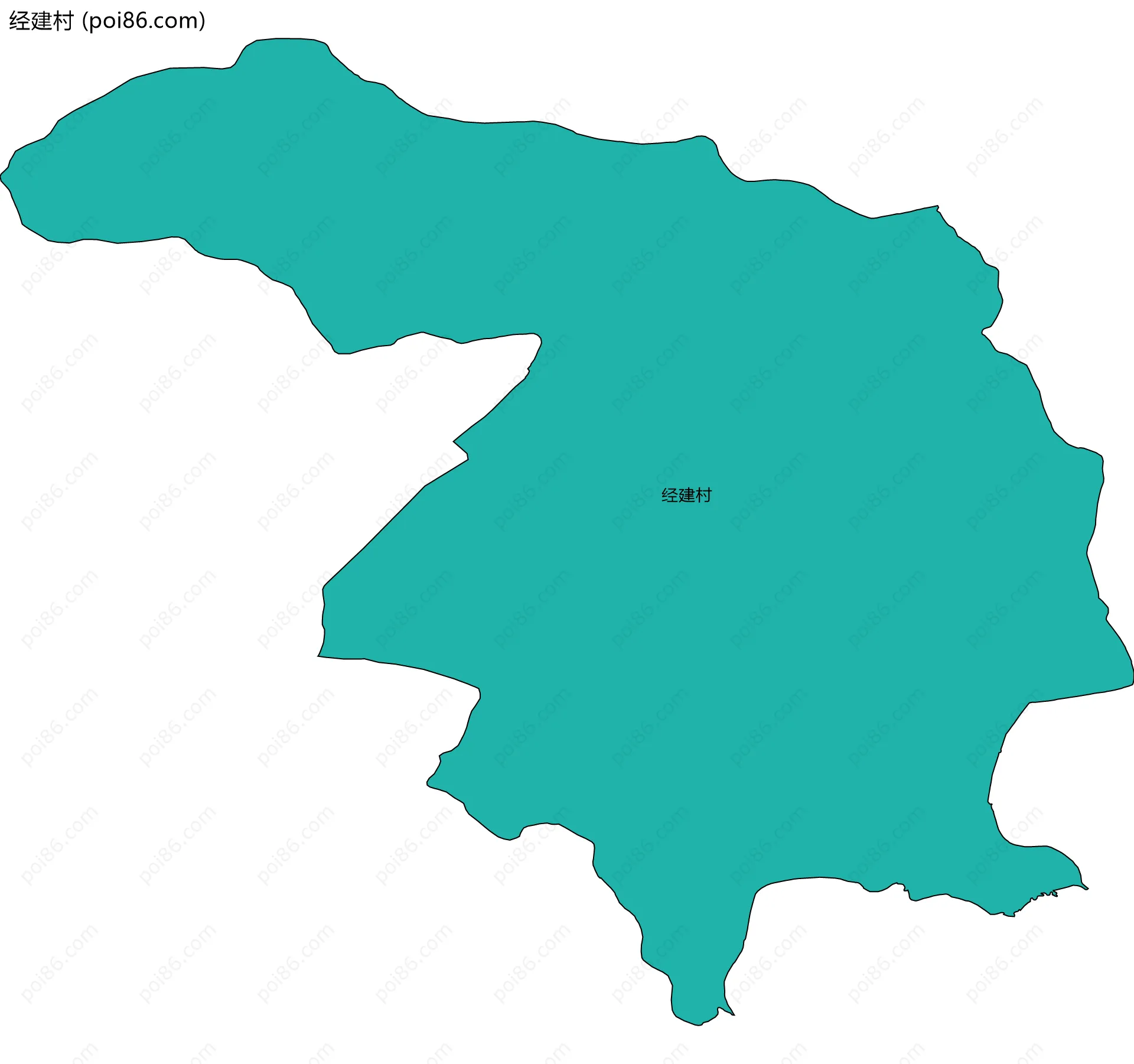 经建村边界地图