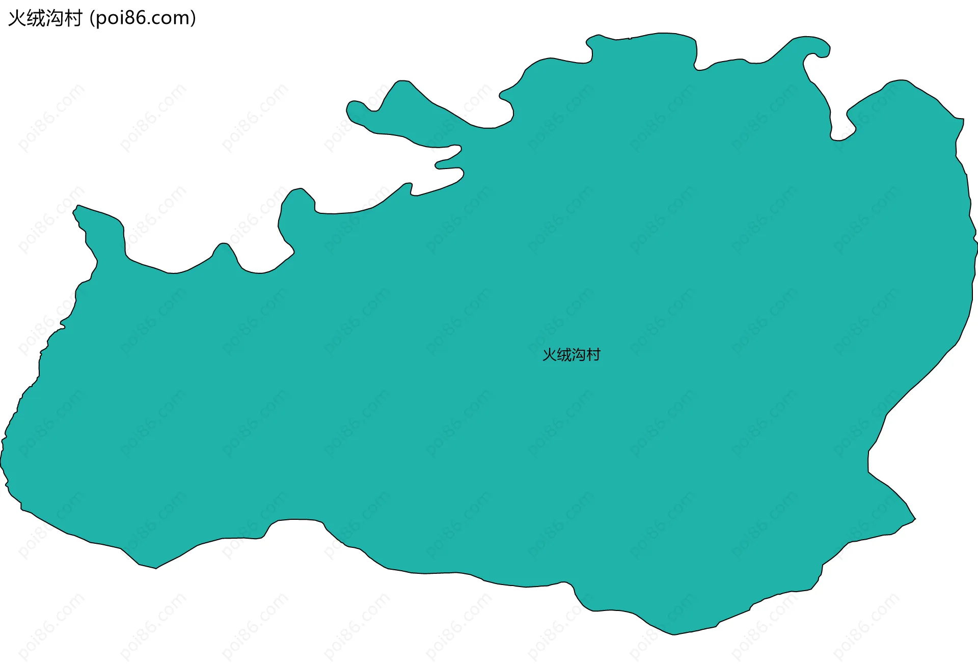 火绒沟村边界地图