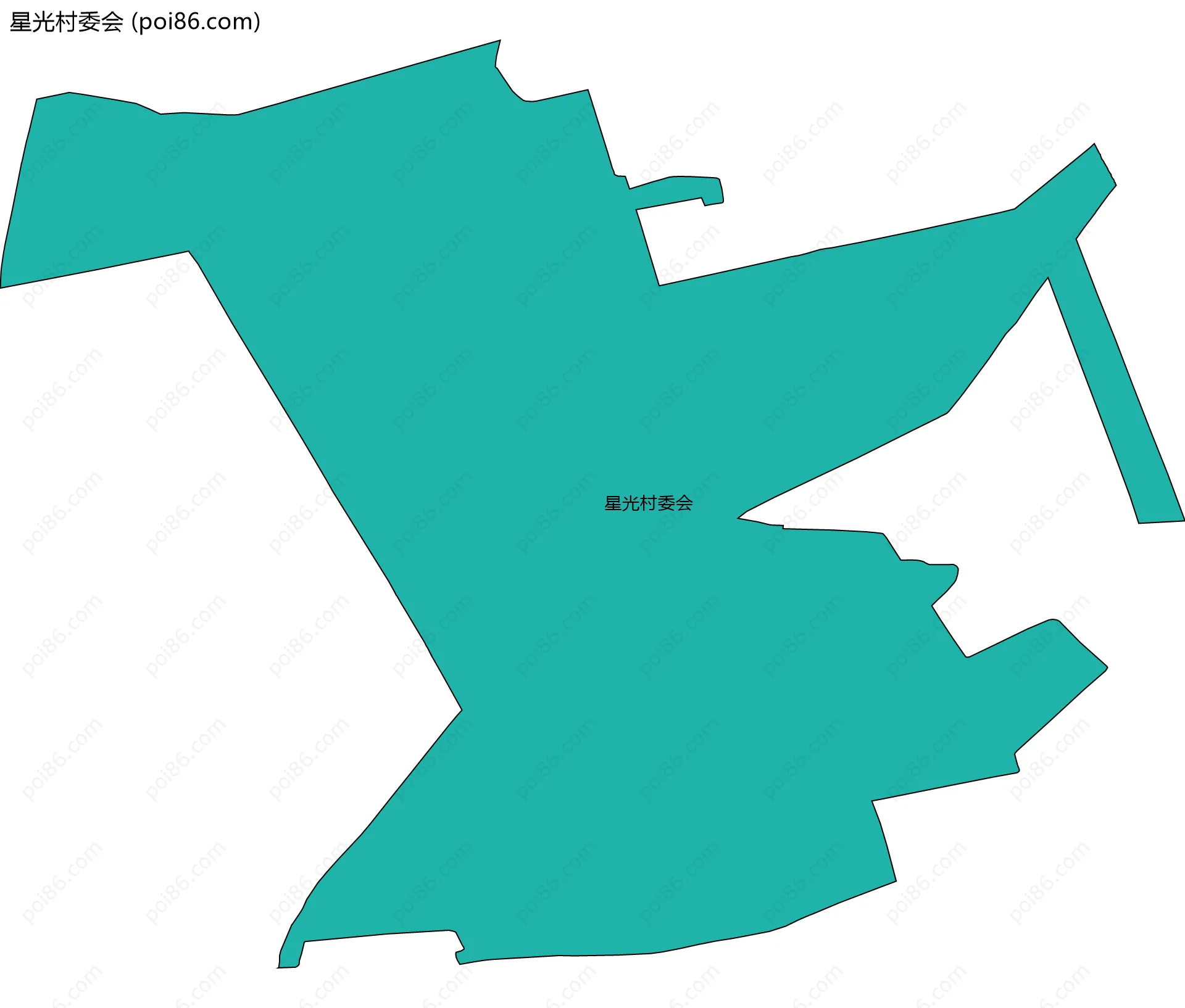 星光村委会边界地图