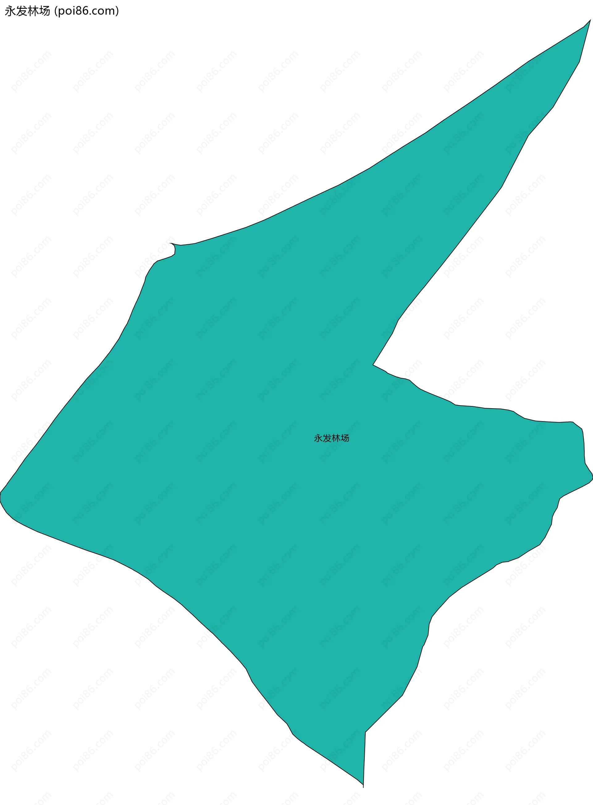 永发林场边界地图