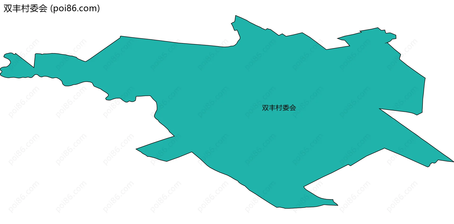 双丰村委会边界地图