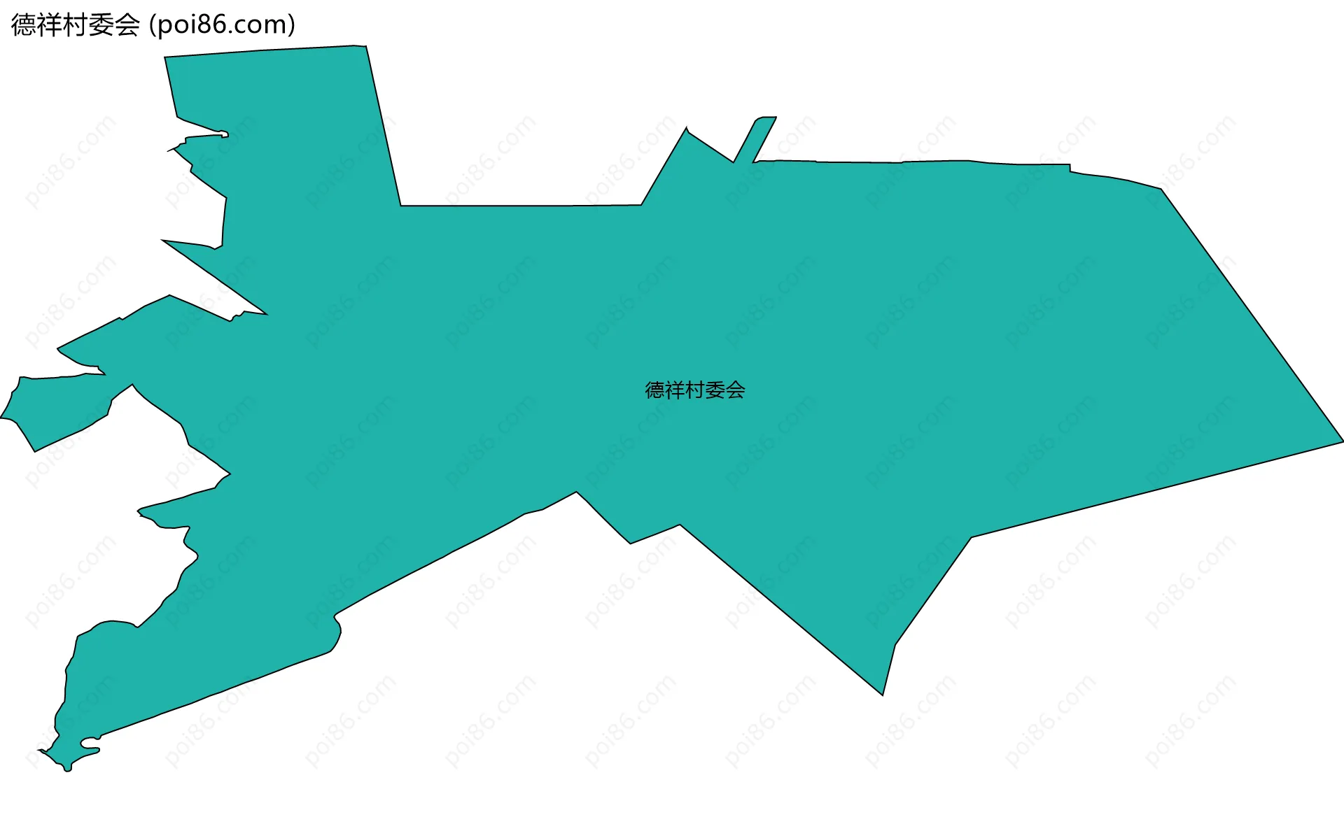 德祥村委会边界地图