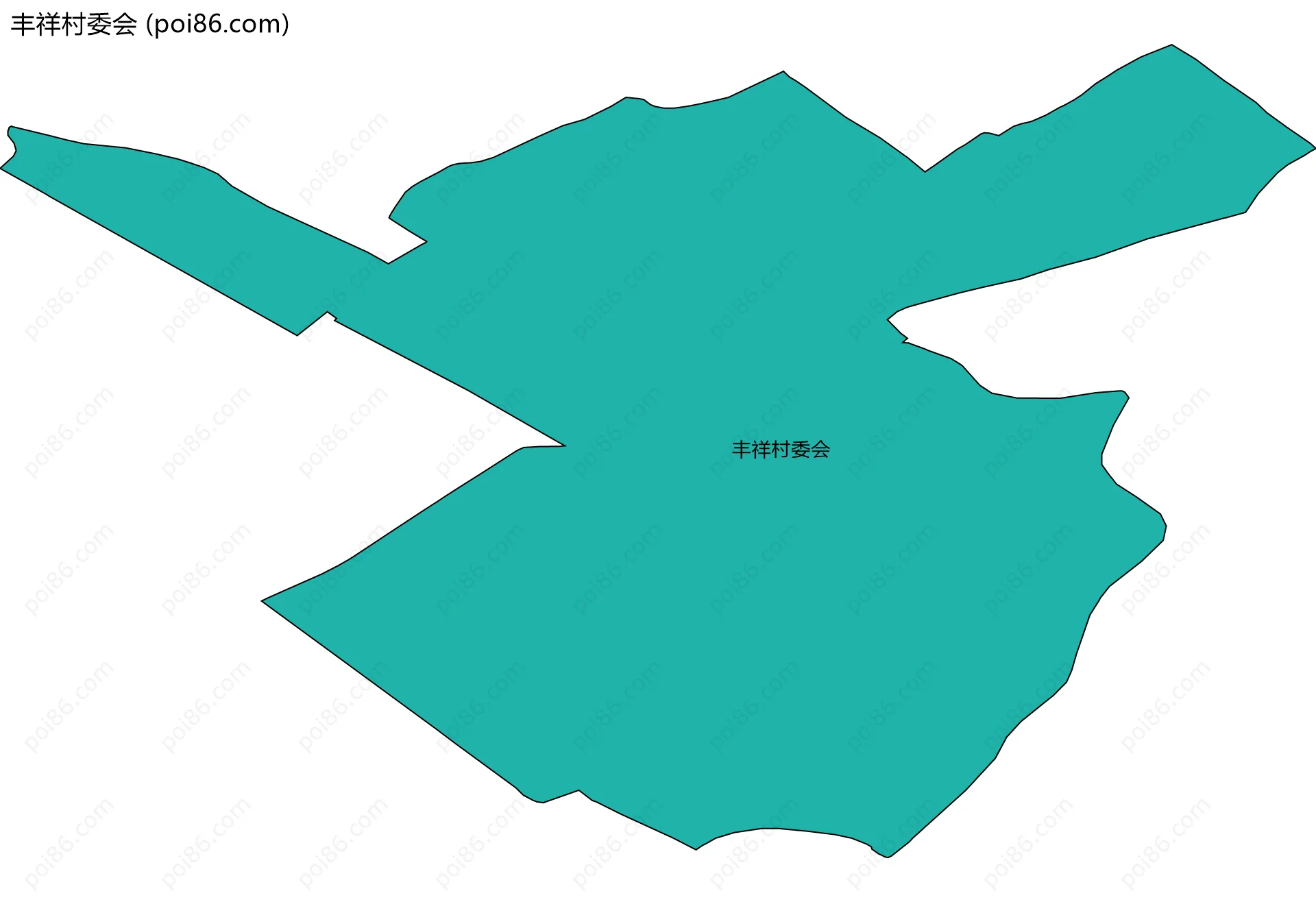 丰祥村委会边界地图