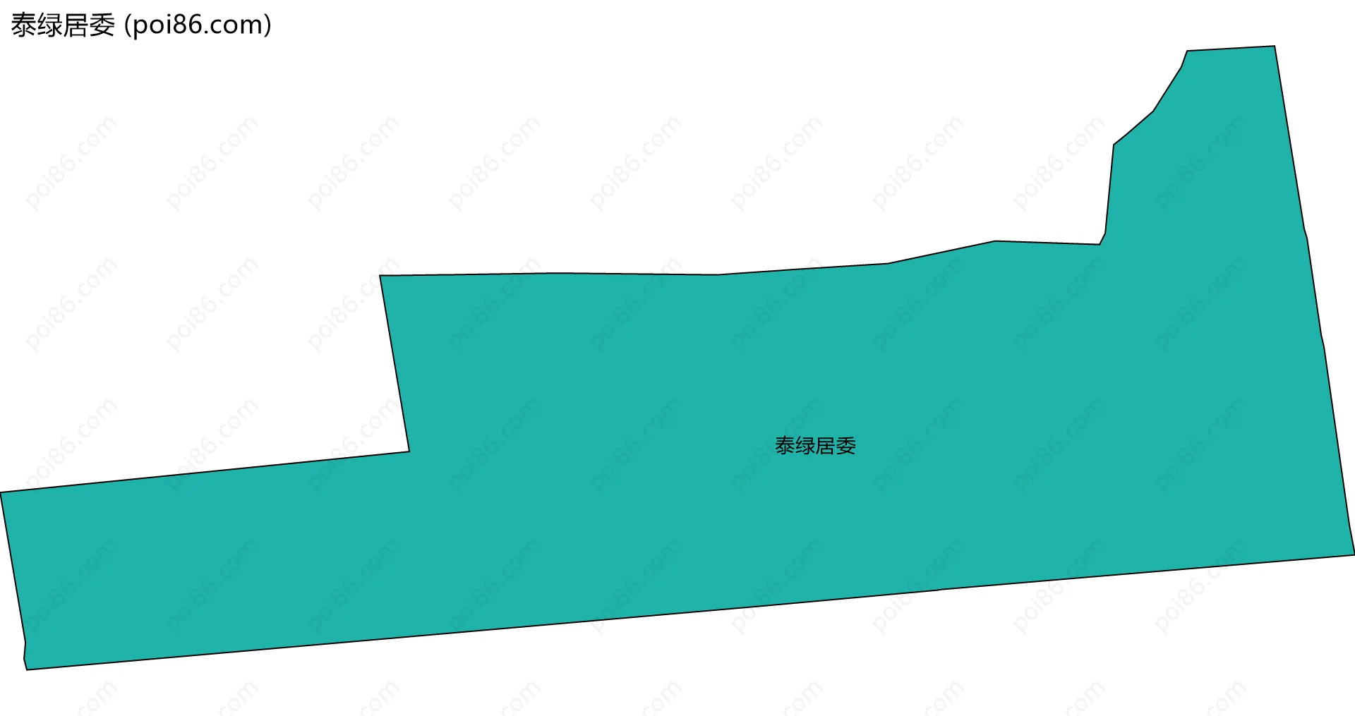 泰绿居委边界地图