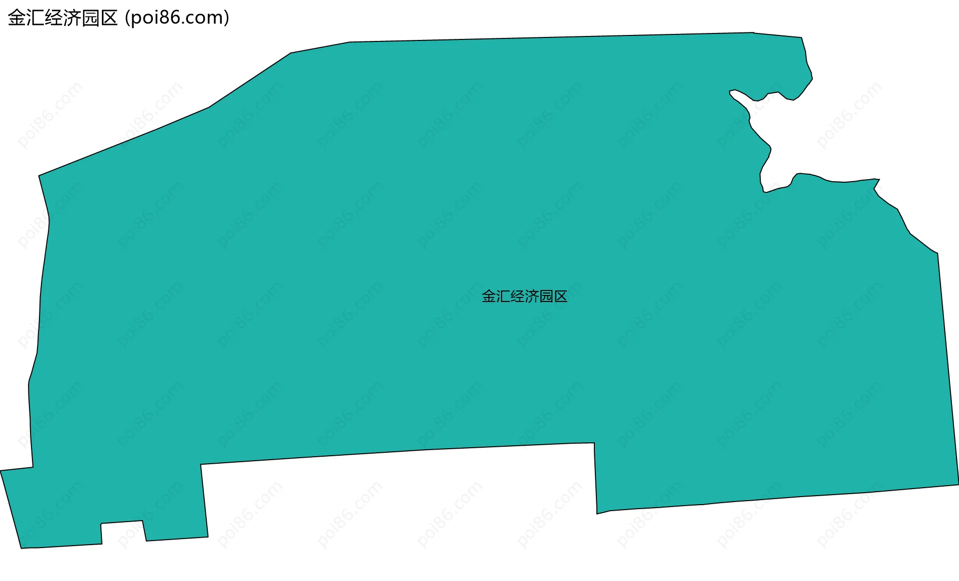 金汇经济园区边界地图