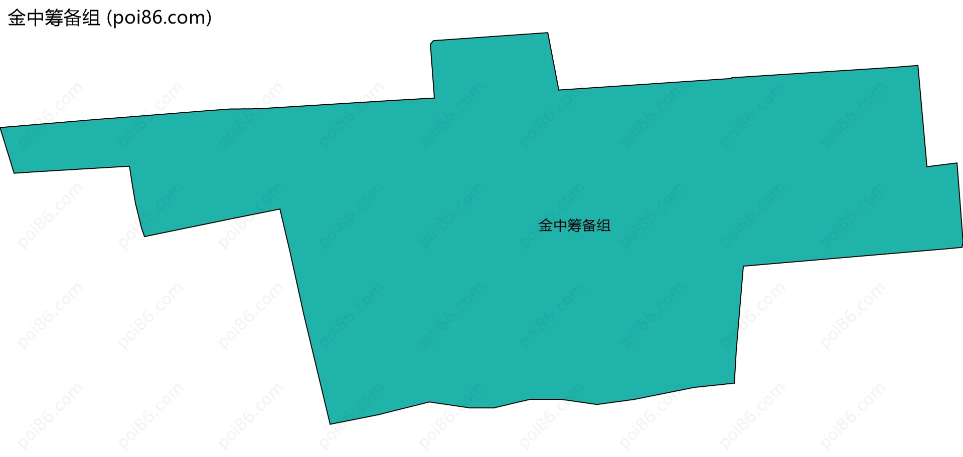 金中筹备组边界地图