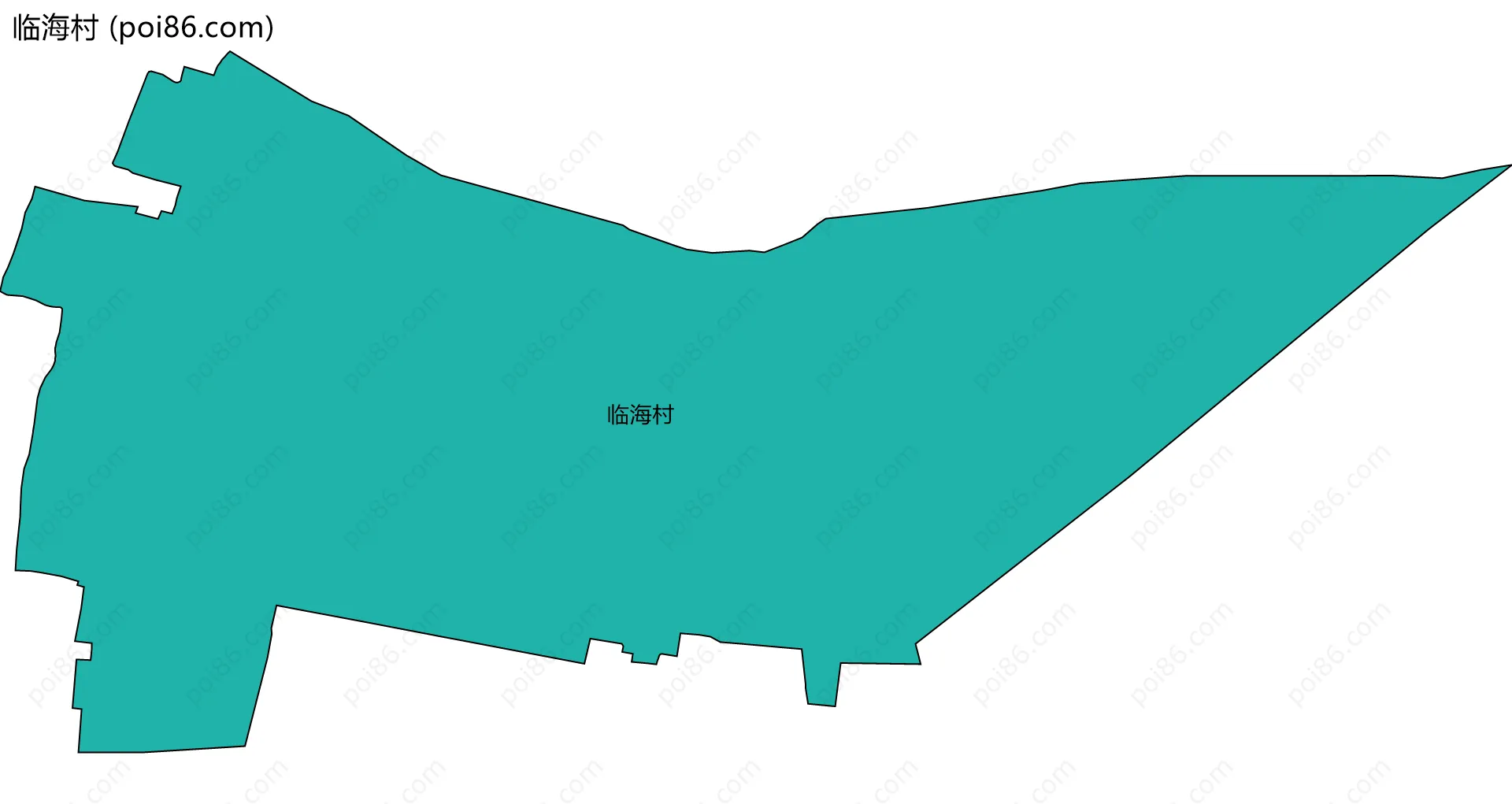 临海村边界地图