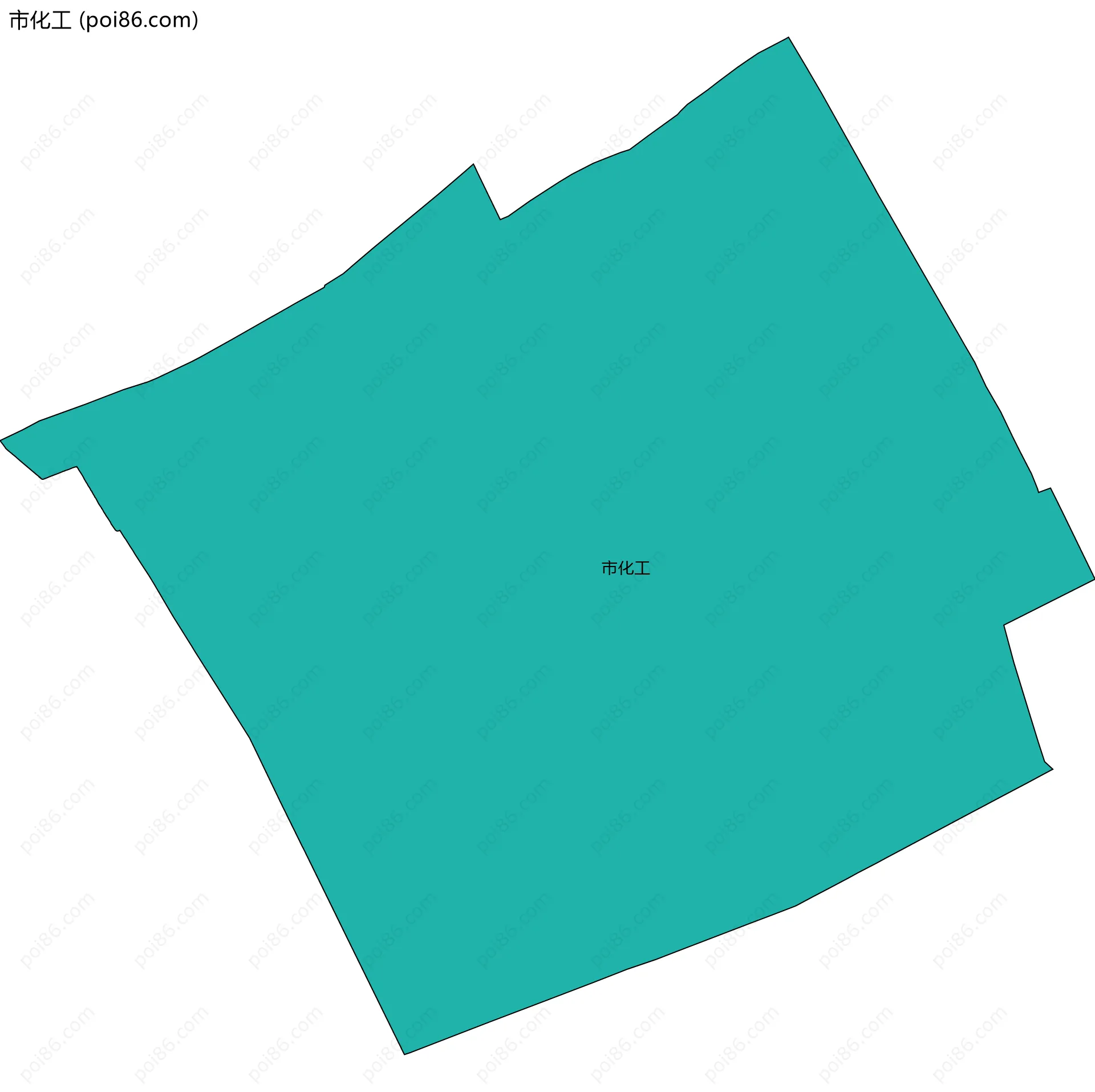 市化工边界地图