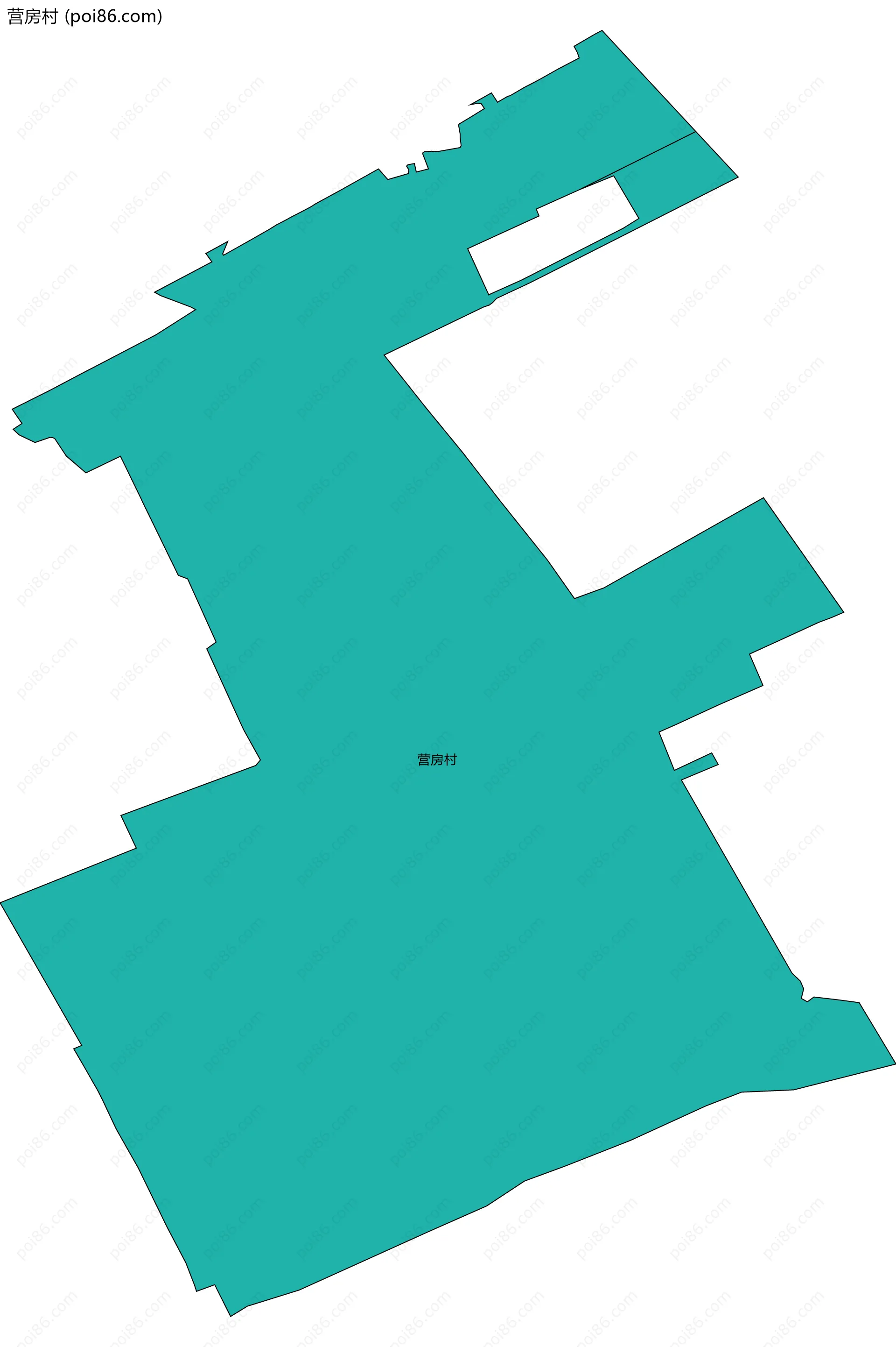 营房村边界地图