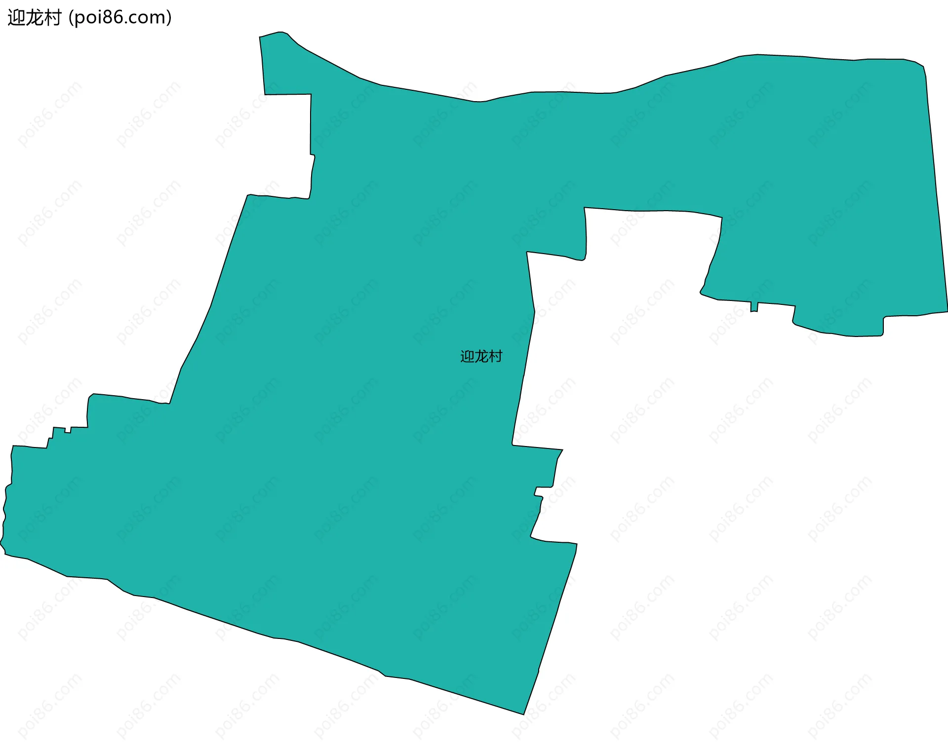 迎龙村边界地图