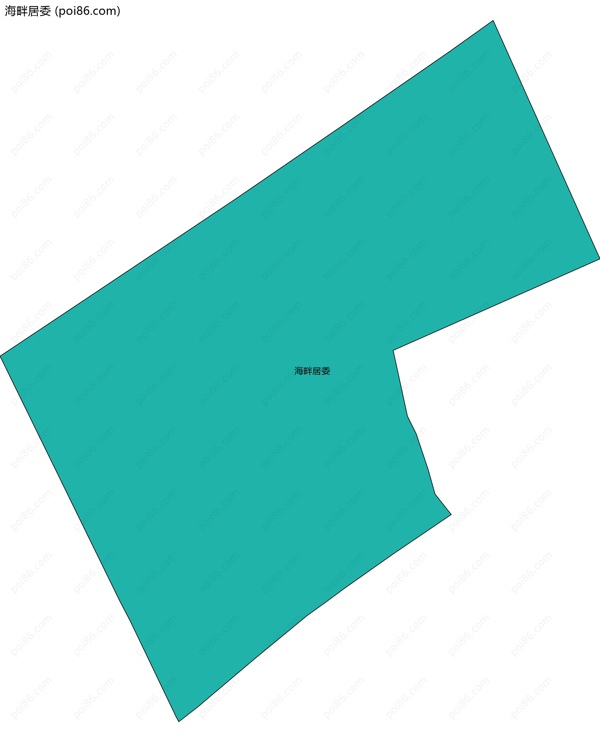 海畔居委边界地图