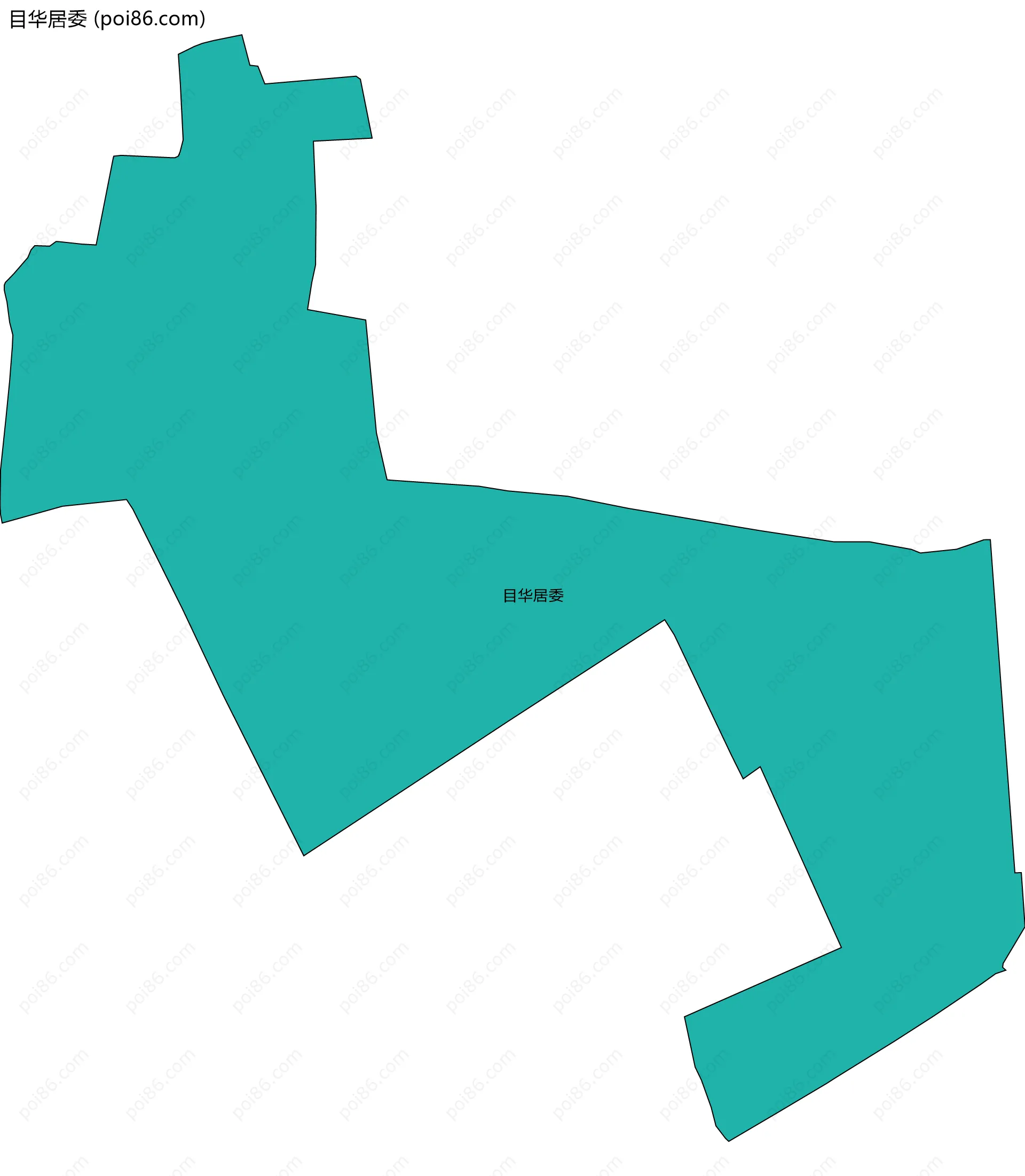 目华居委边界地图