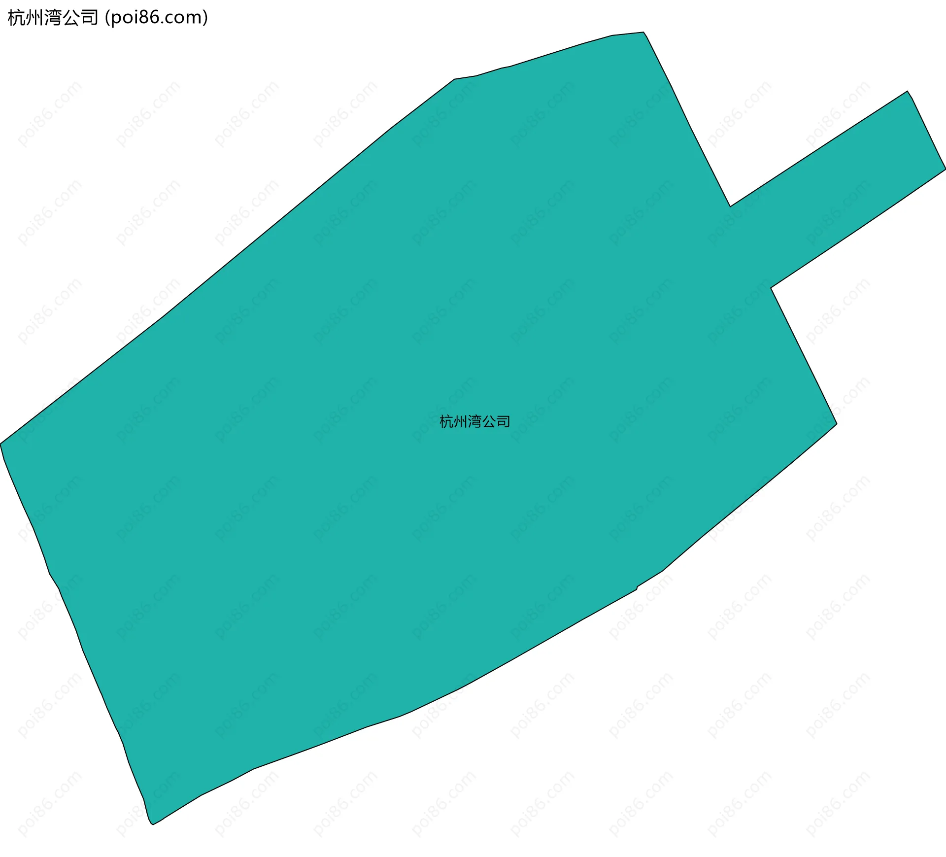 杭州湾公司边界地图