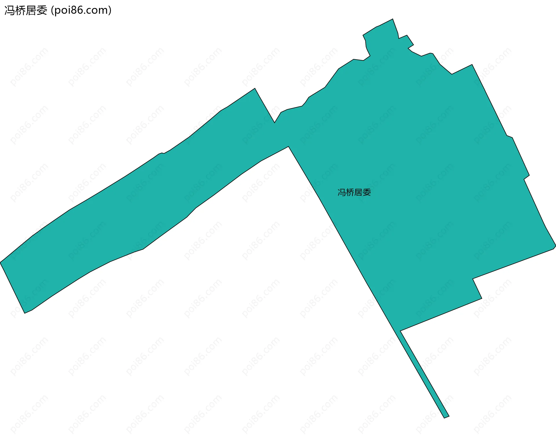 冯桥居委边界地图