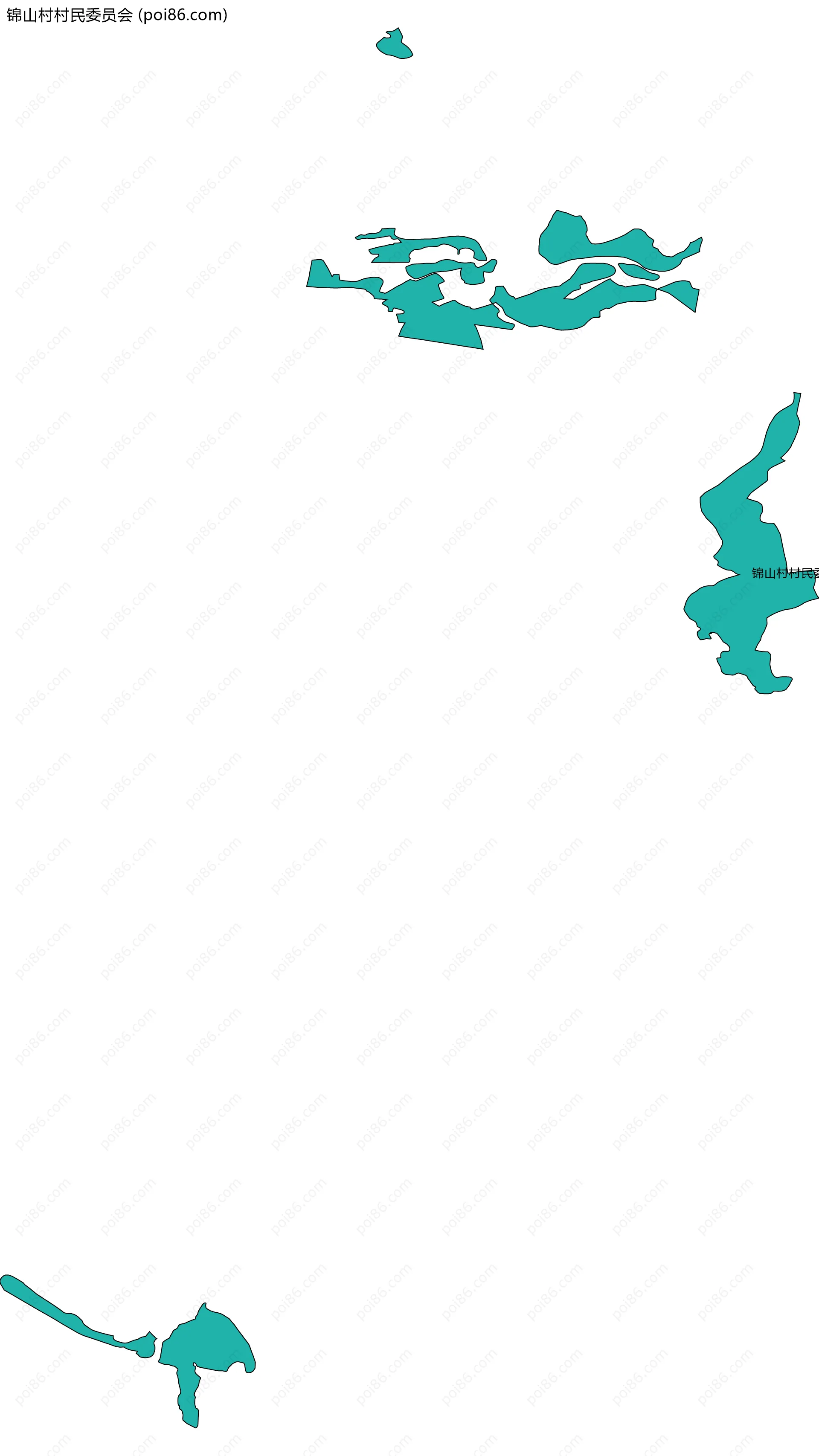 锦山村村民委员会边界地图