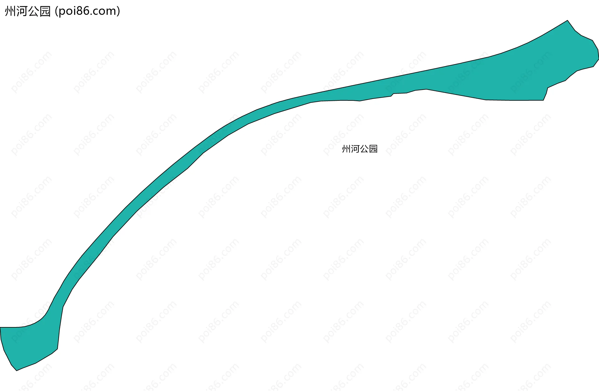 州河公园边界地图