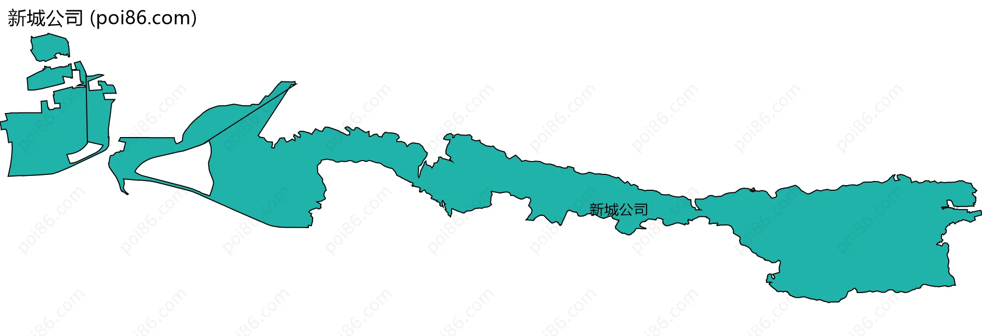 新城公司边界地图