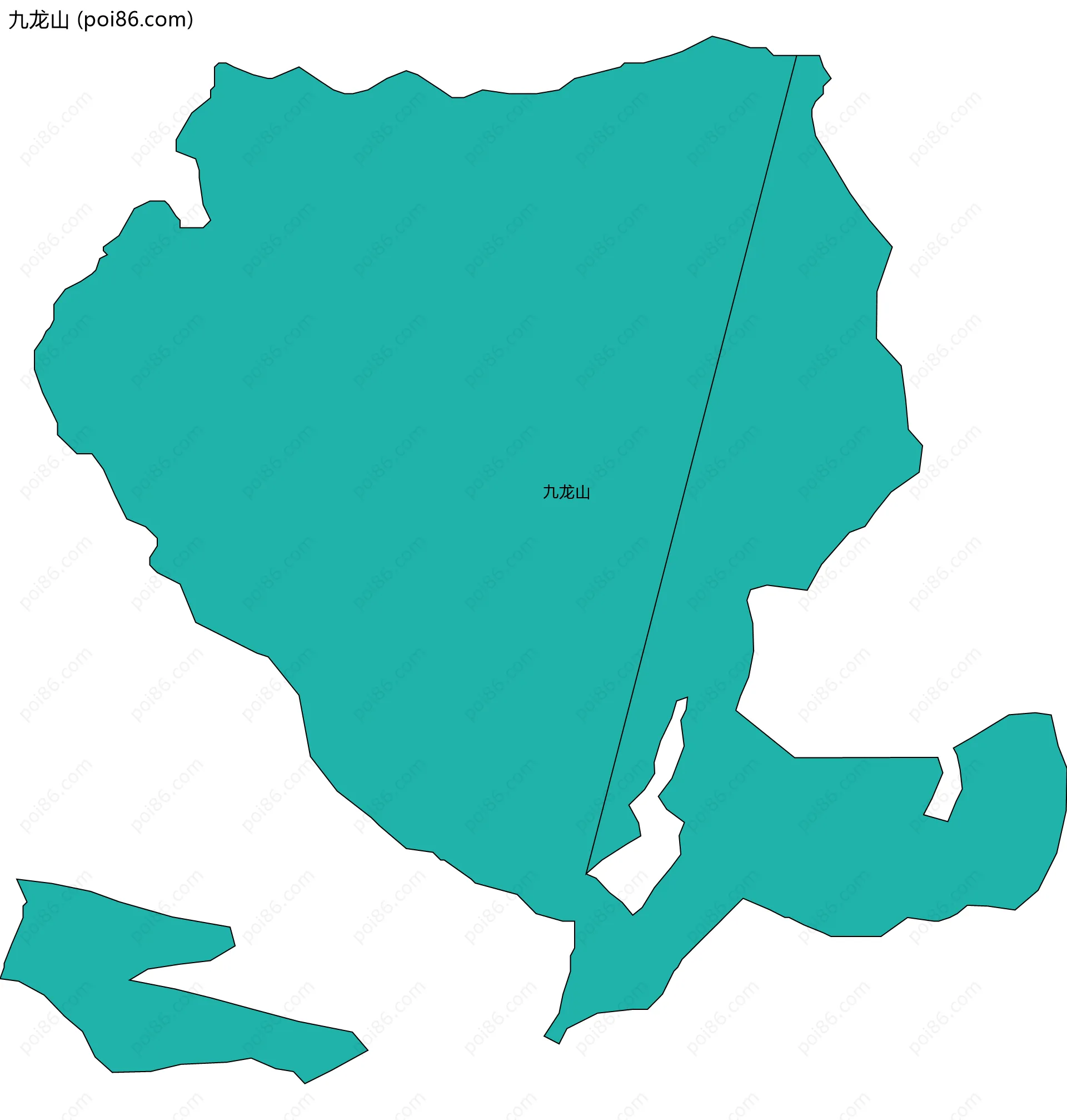 九龙山边界地图