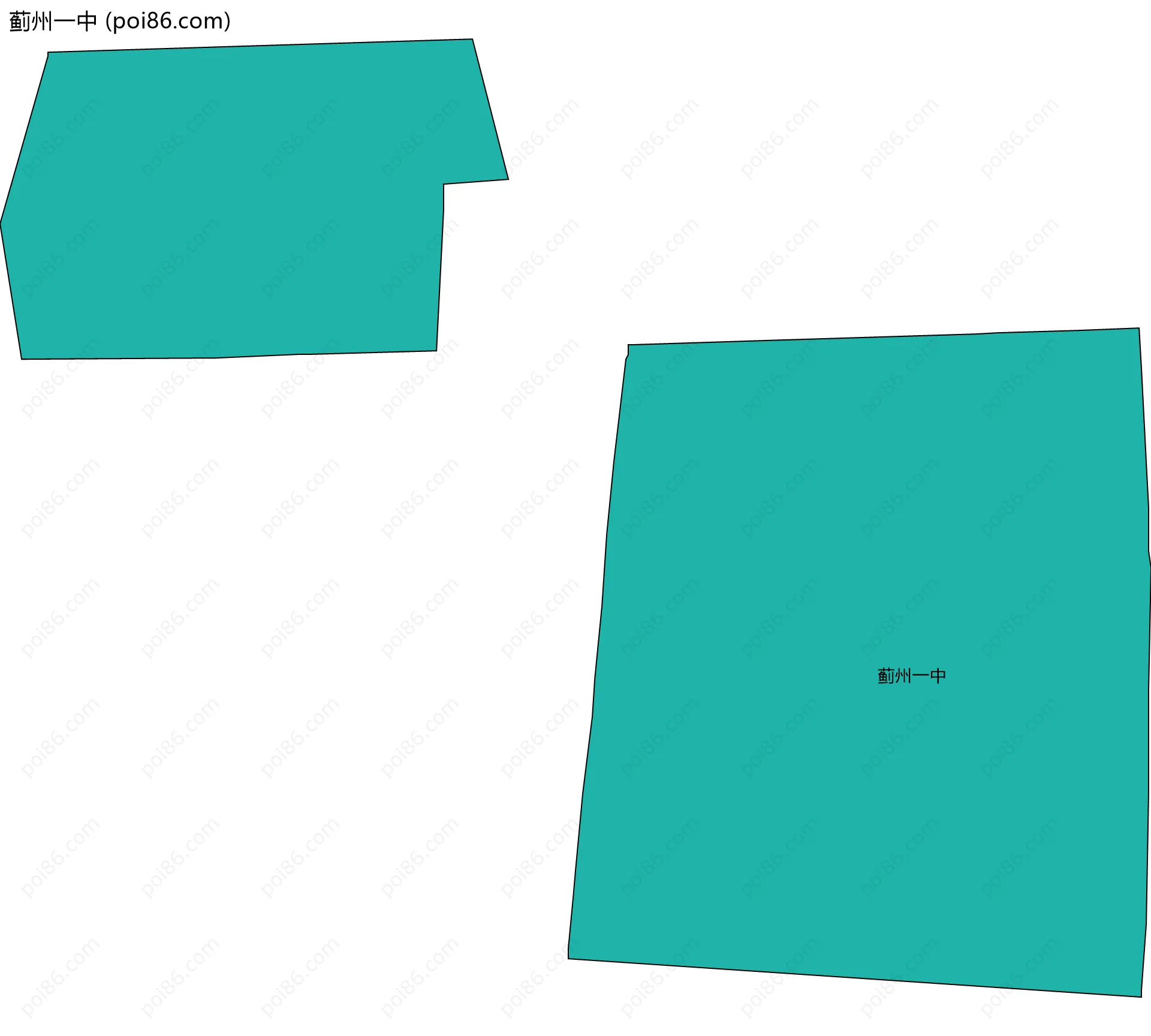 蓟州一中边界地图