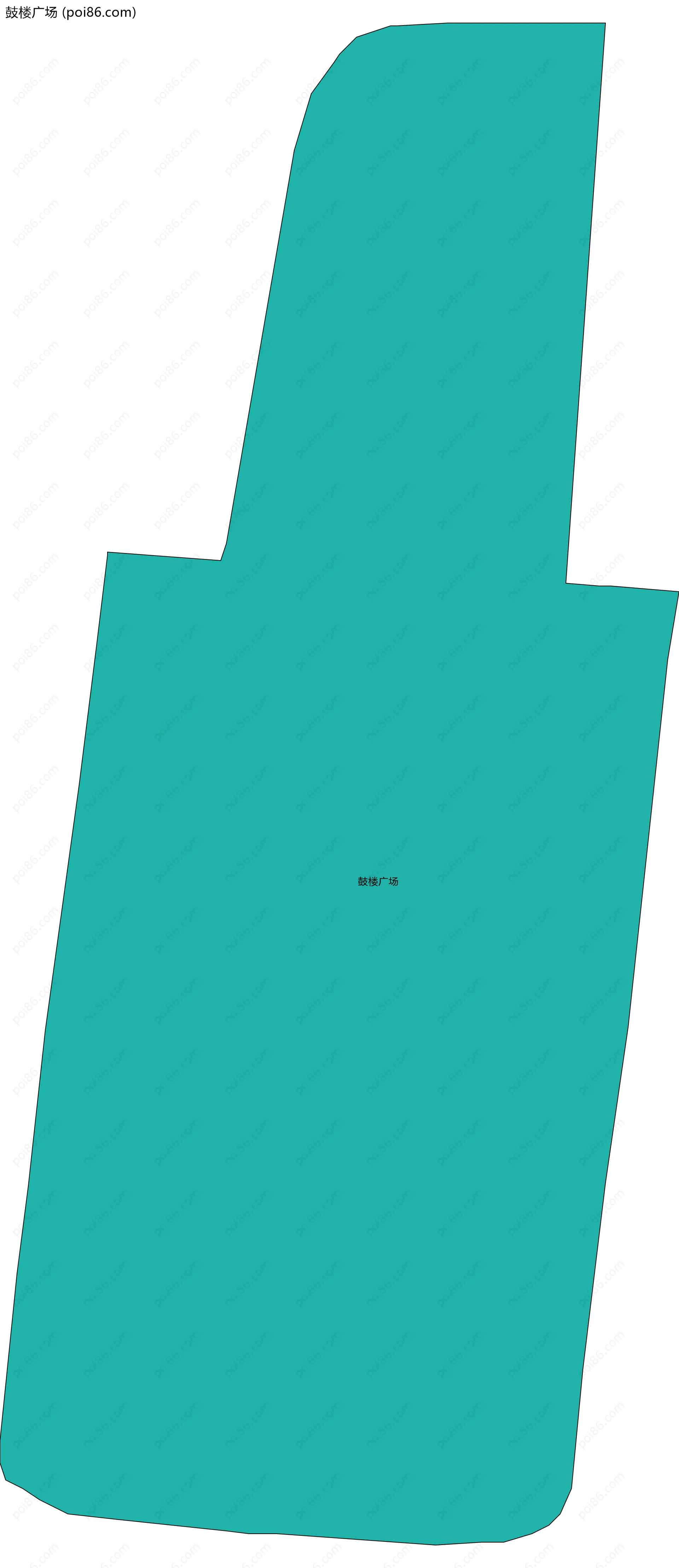 鼓楼广场边界地图