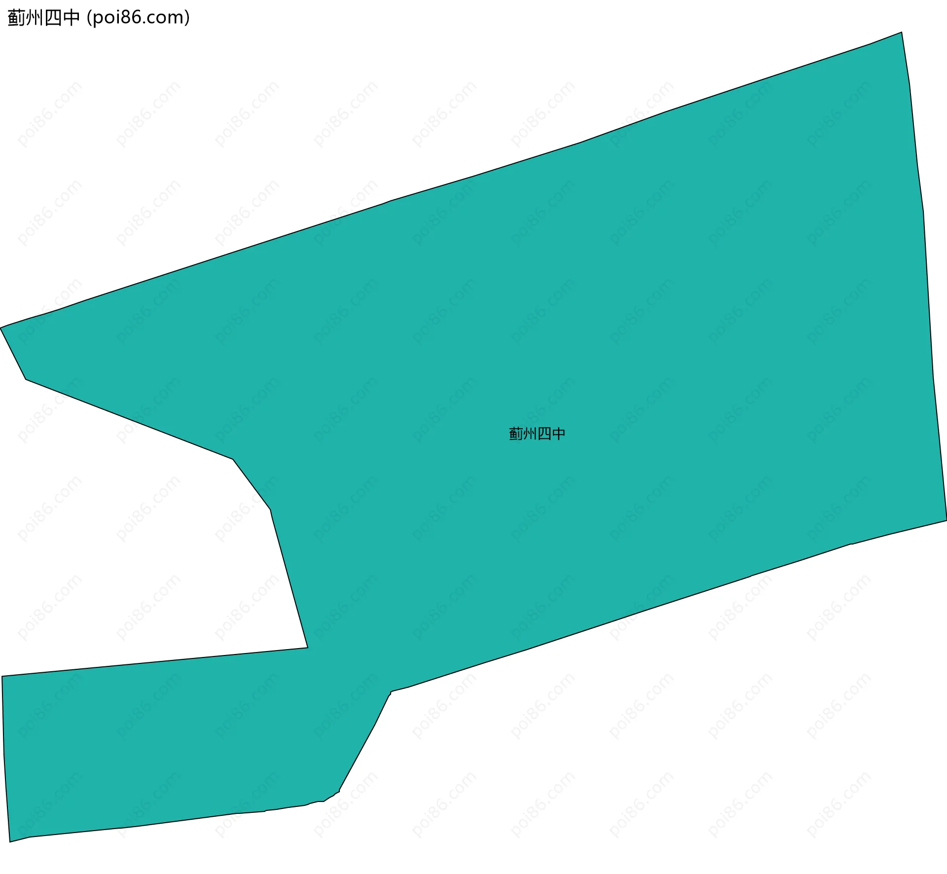 蓟州四中边界地图