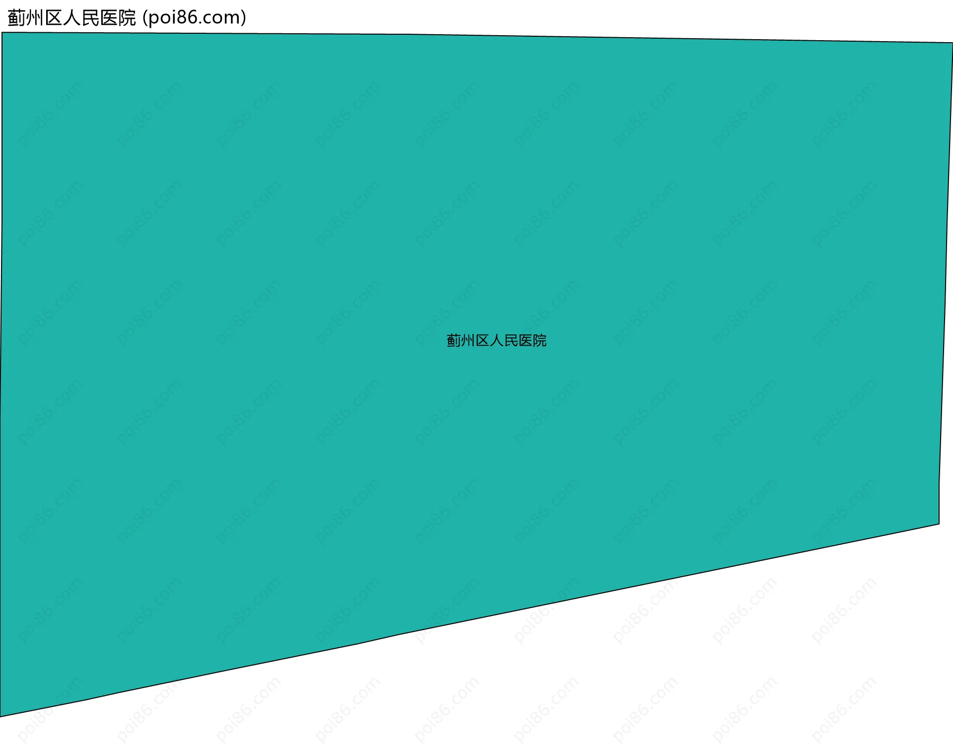 蓟州区人民医院边界地图