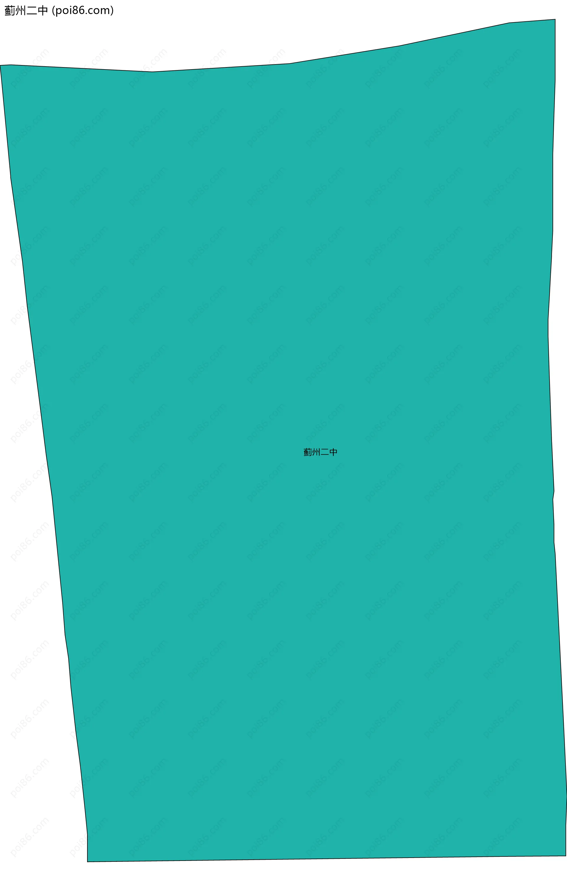 蓟州二中边界地图