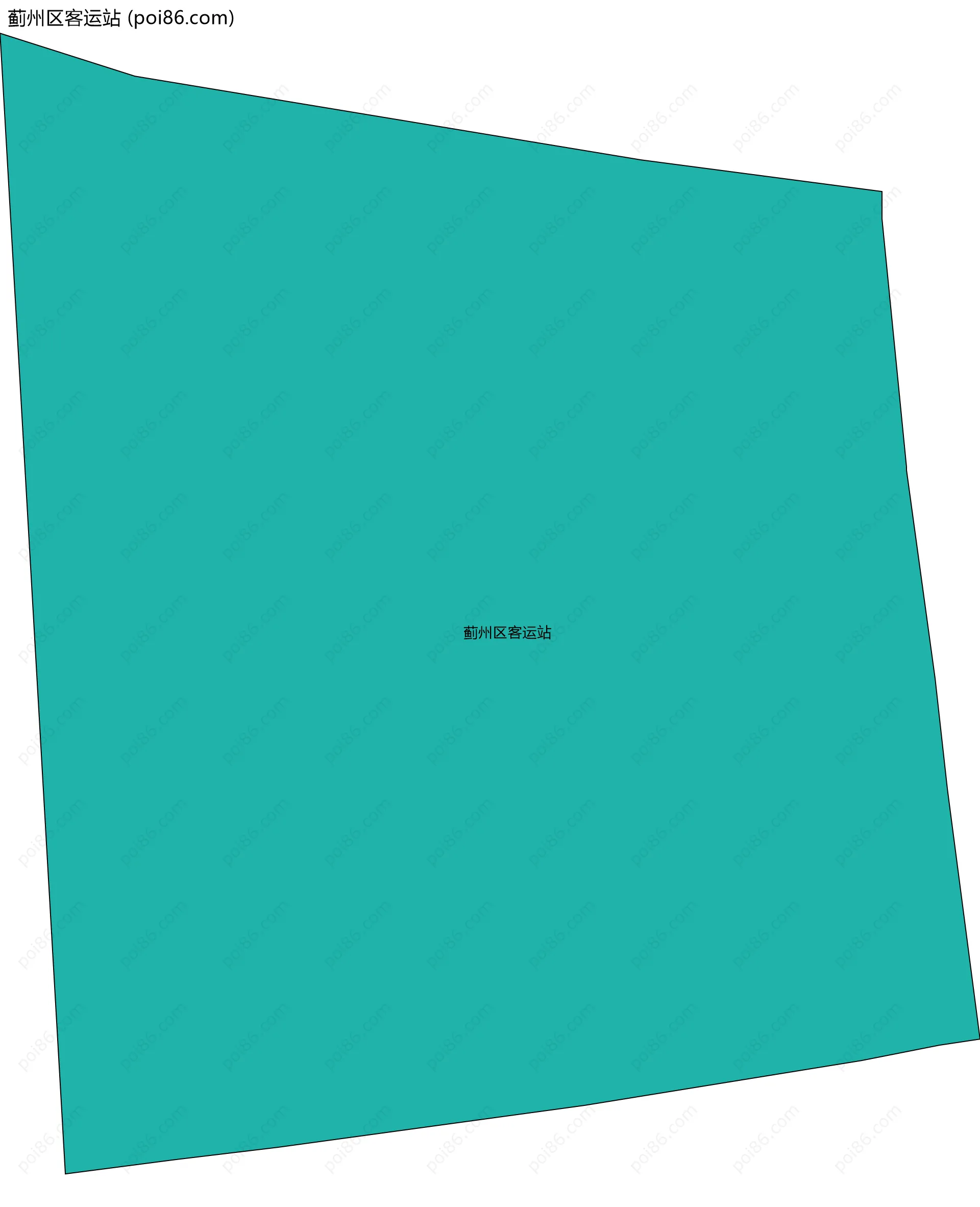 蓟州区客运站边界地图