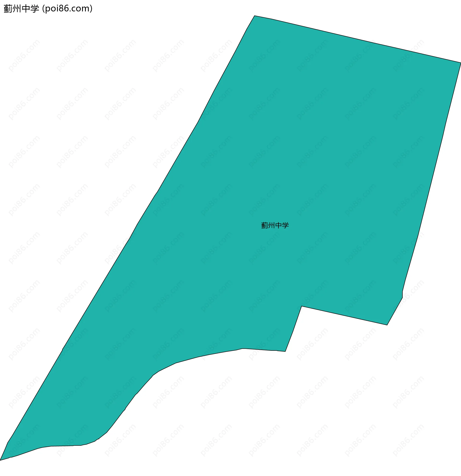 蓟州中学边界地图