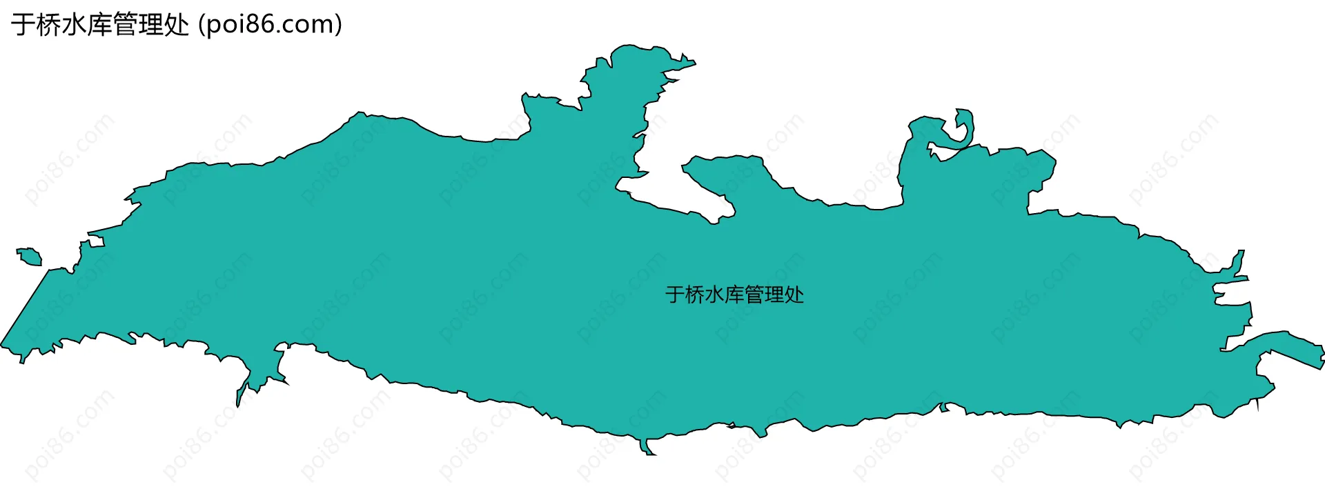于桥水库管理处边界地图